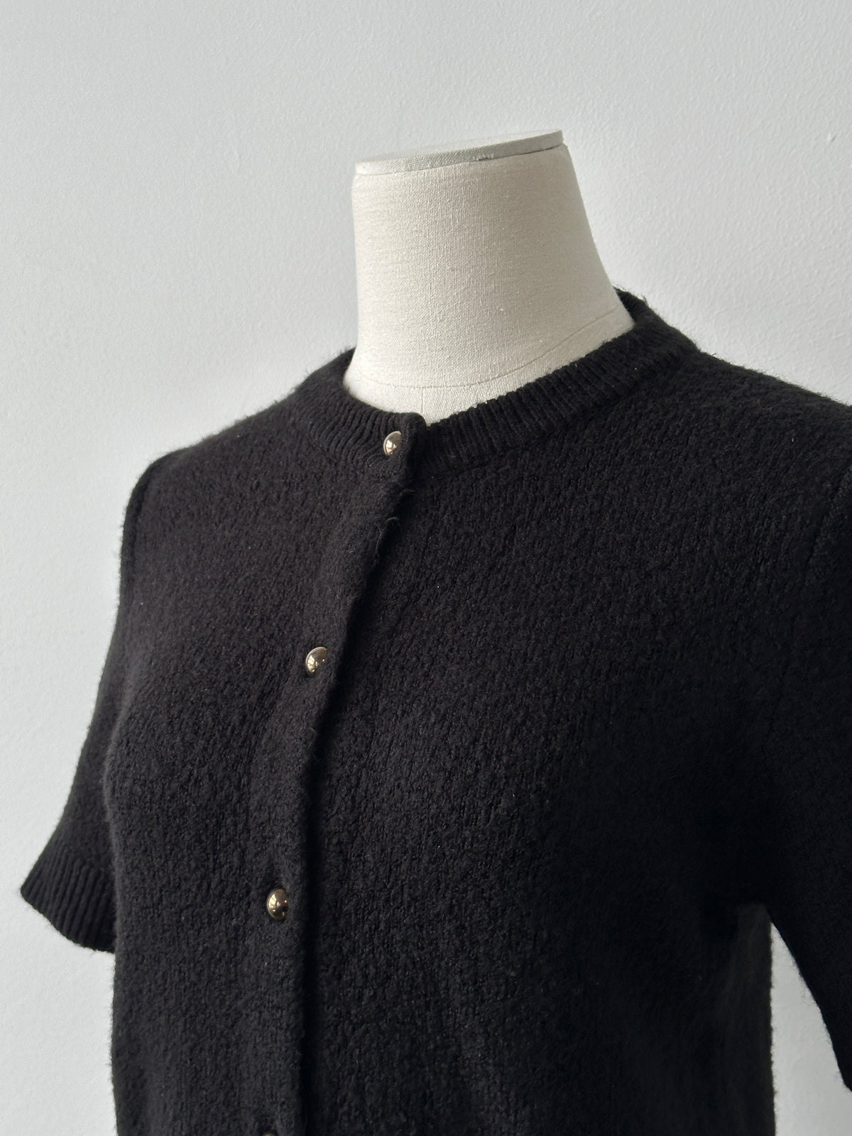 Vintage 2000s Short Sleeve Knit Cardigan - S