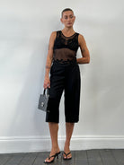Jaeger Pure Wool Low Waist Straight Leg Culottes - W34 - SYLK