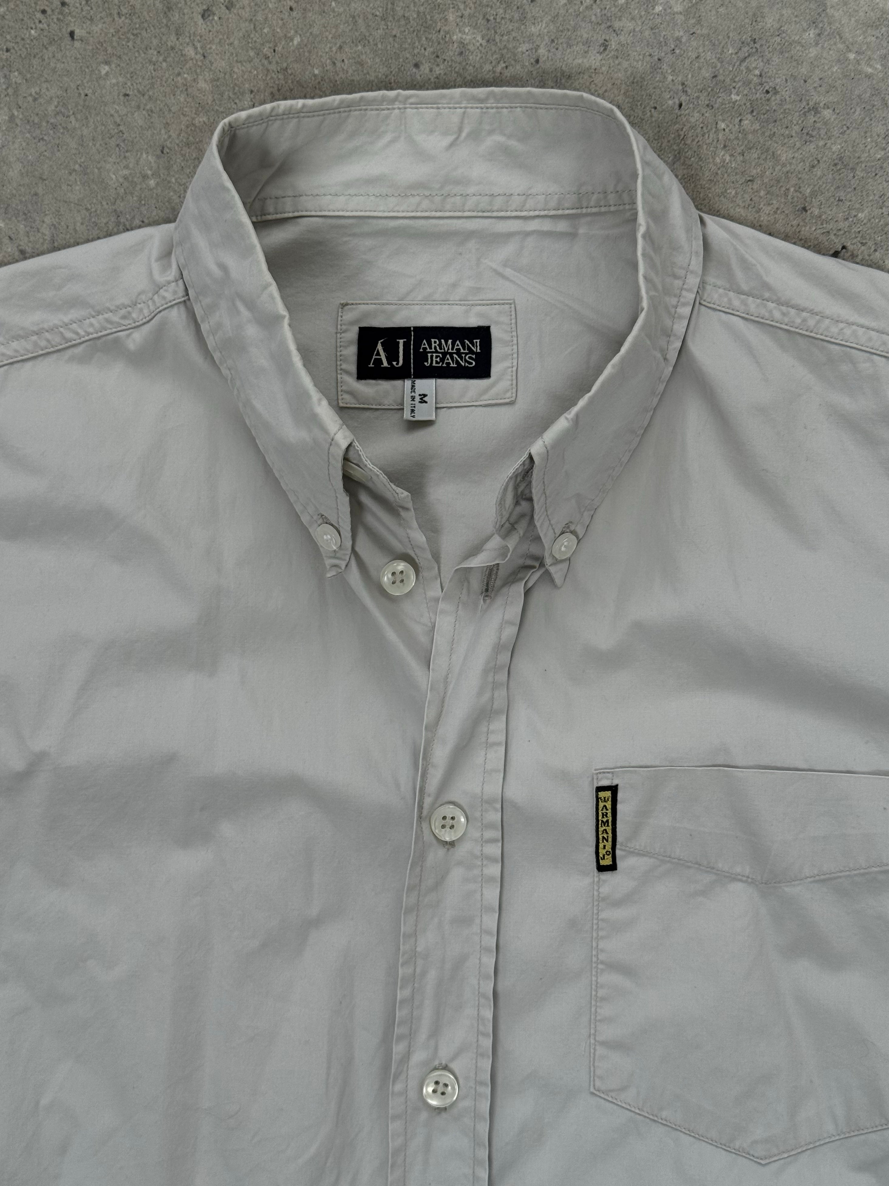 Armani Jeans 1990s Pure Cotton Short Sleeve Shirt - M