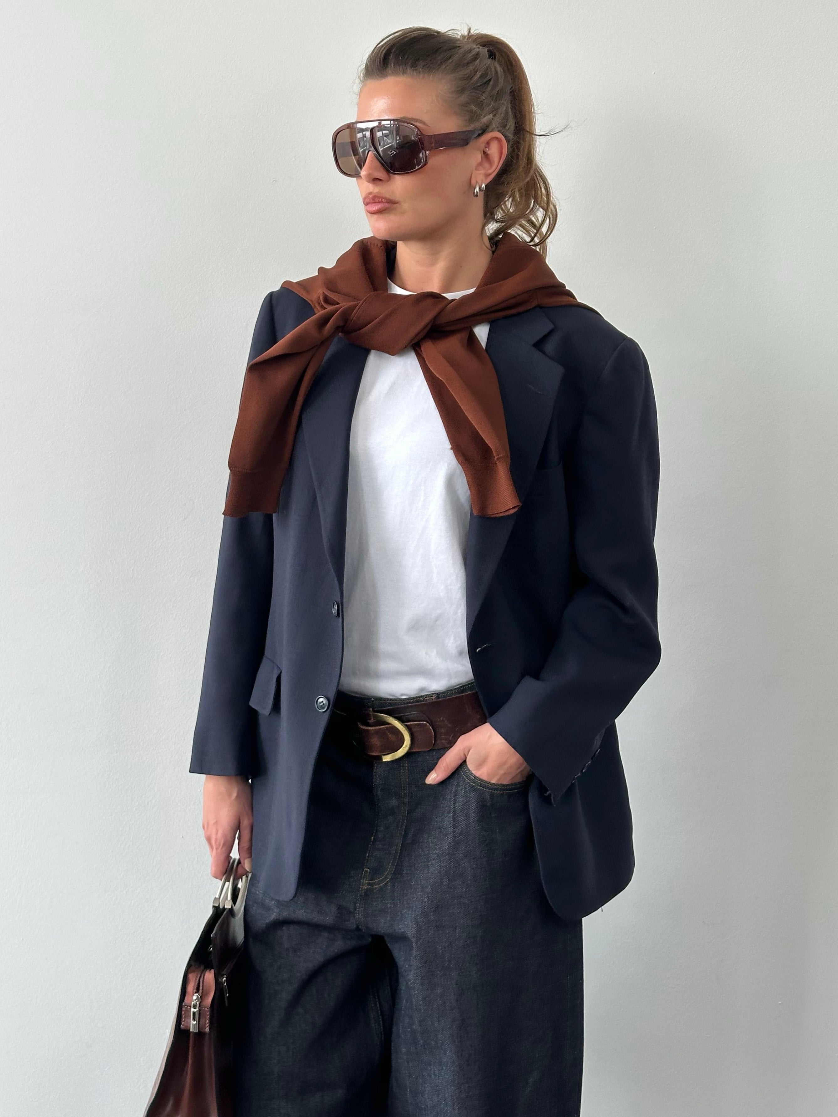 Christian Dior 1990s Single Breasted Blazer - L