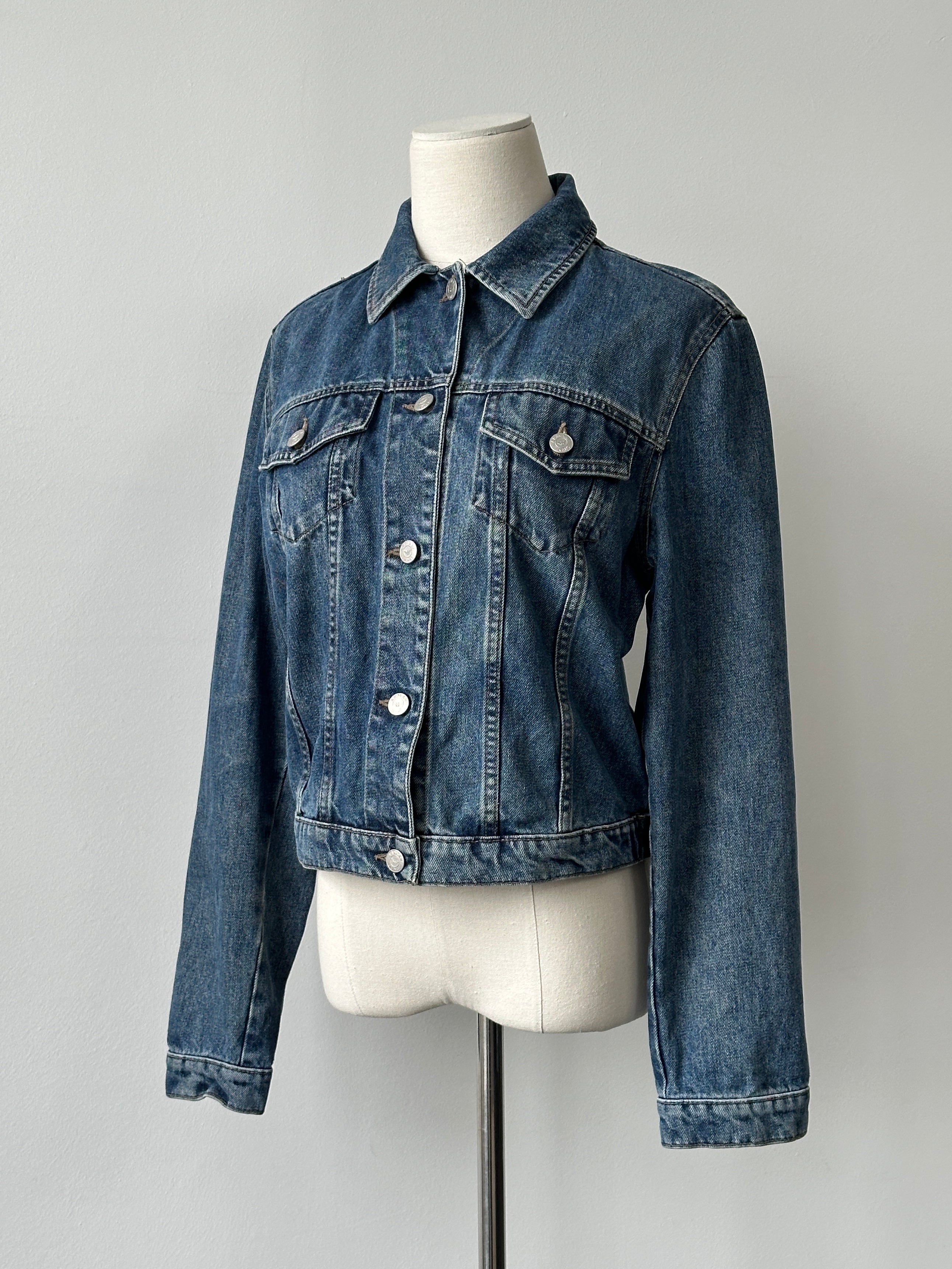 Armani Jeans 2000s Logo Denim Jacket - S