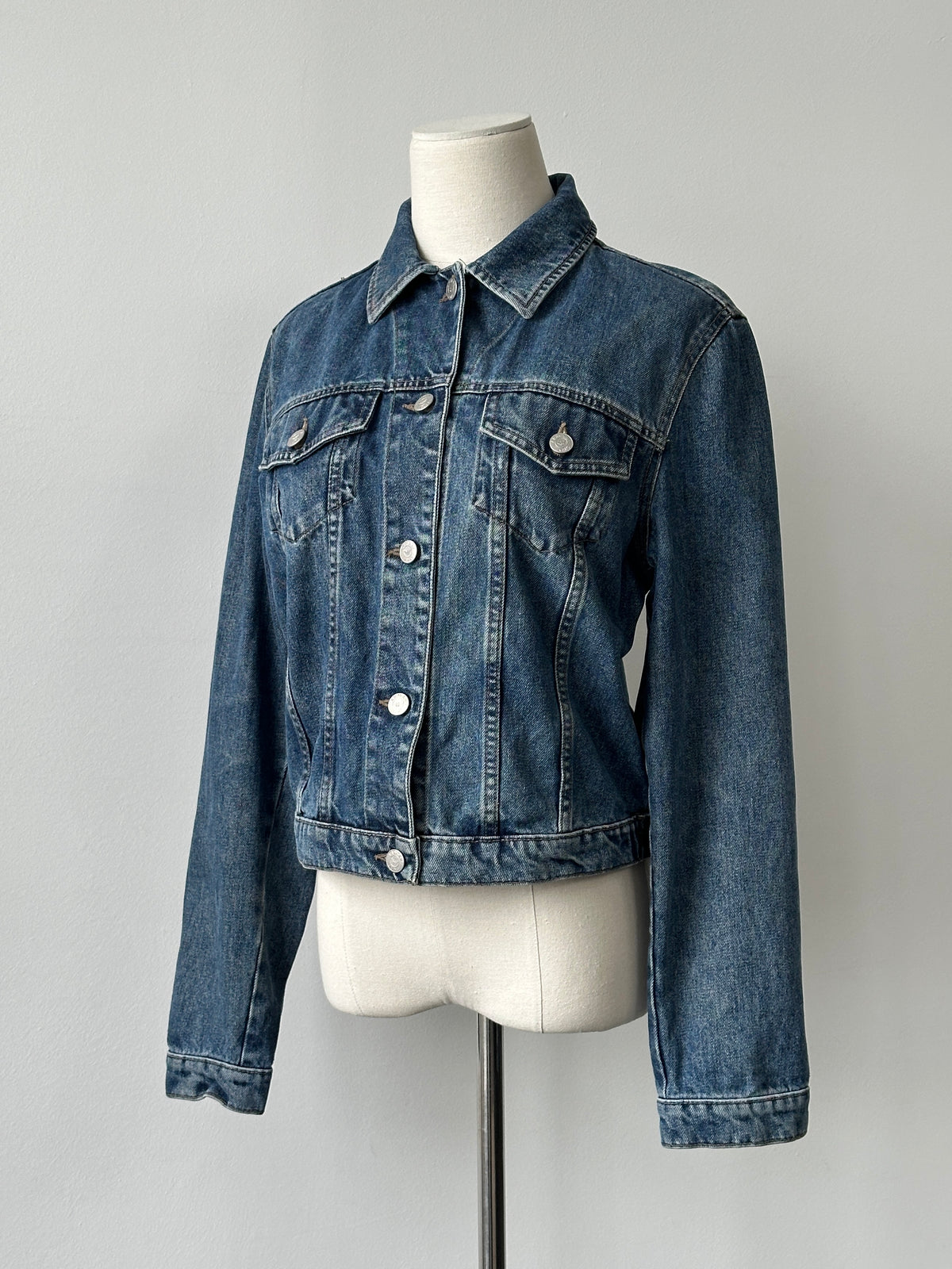 Armani Jeans 2000s Logo Denim Jacket - S