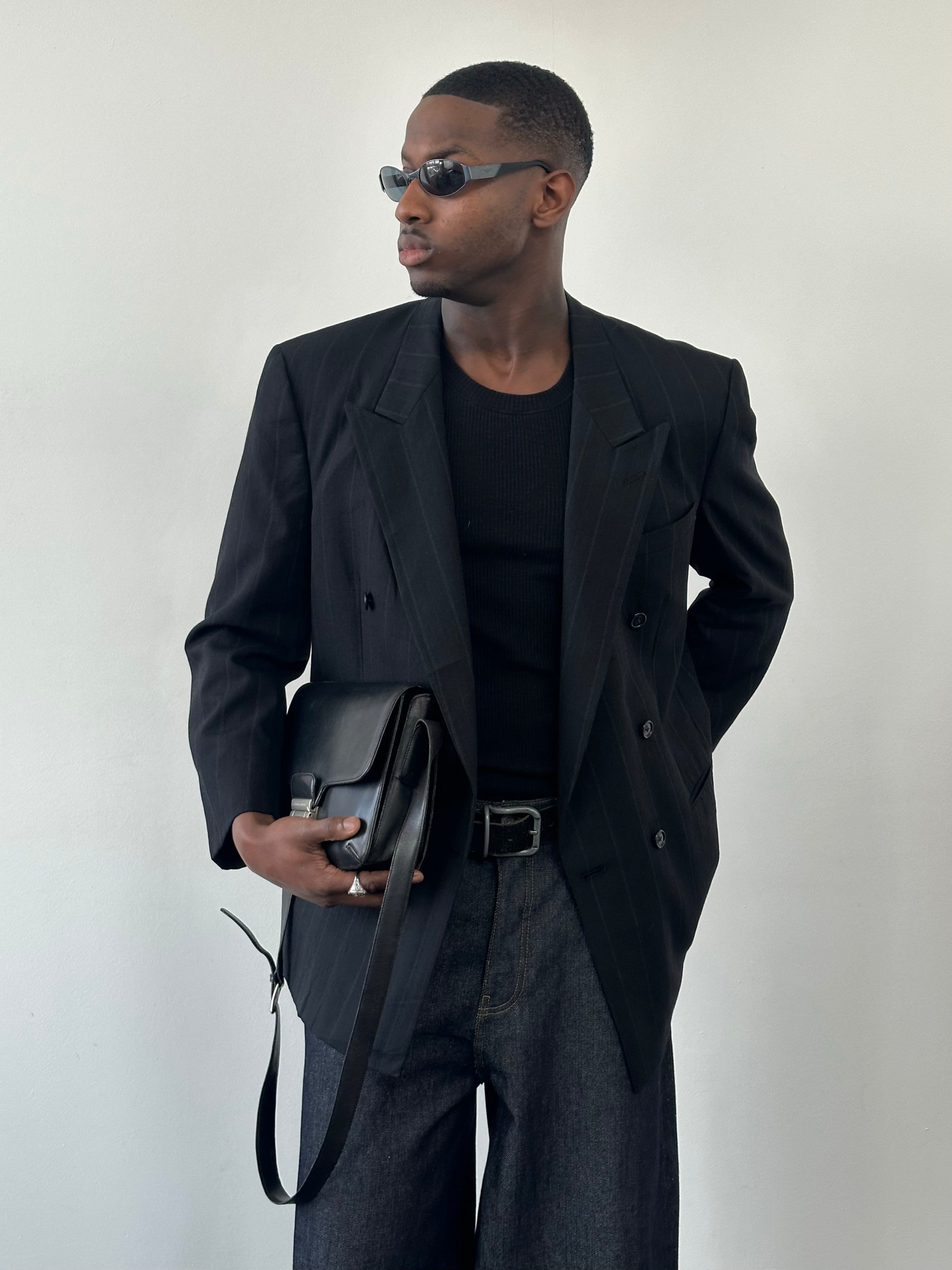 Christian Dior Monsieur 1980s Pure Wool Double Breasted Blazer - 44L/XL