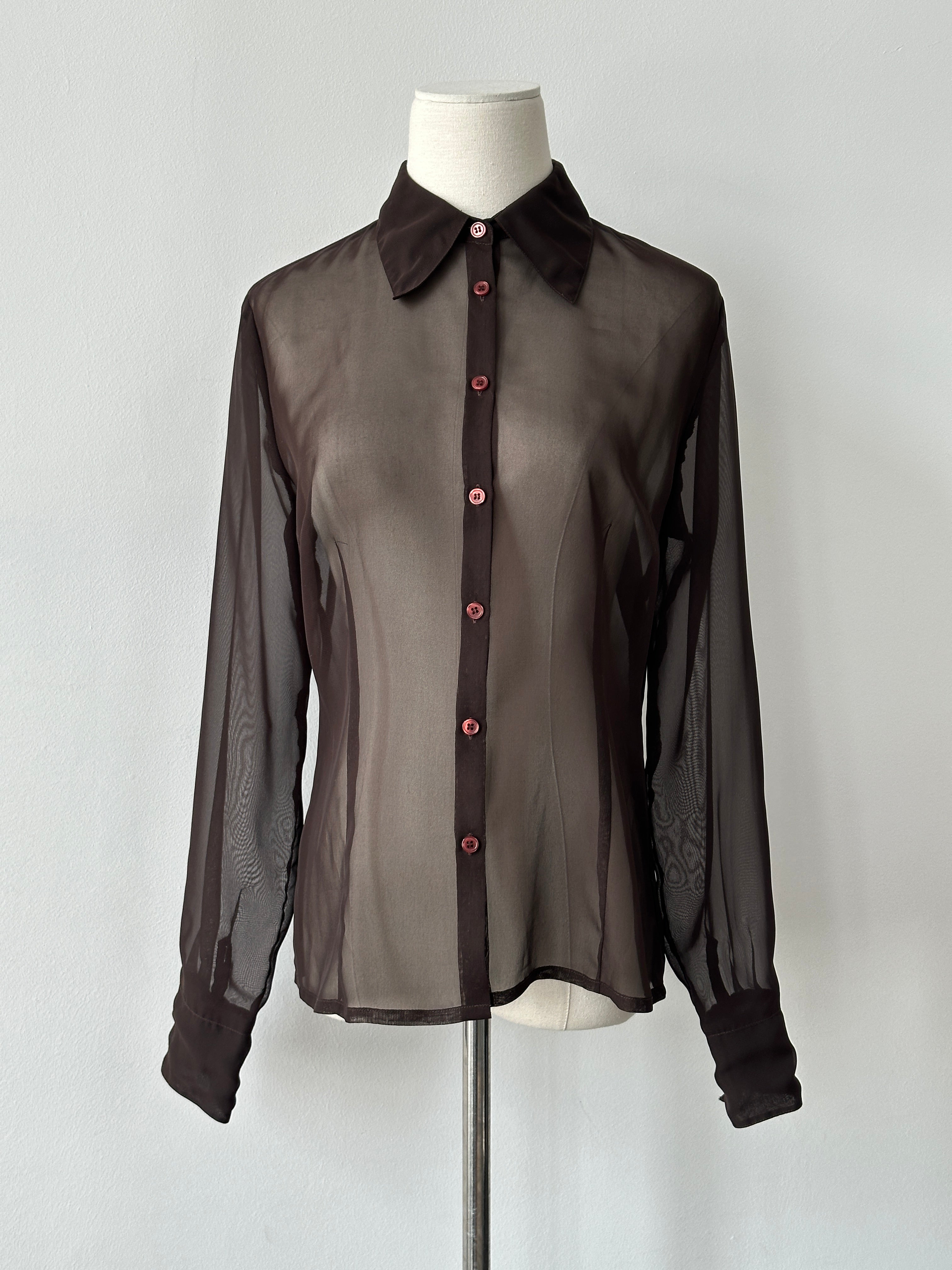 Vintage 2000s Sheer Shirt - S