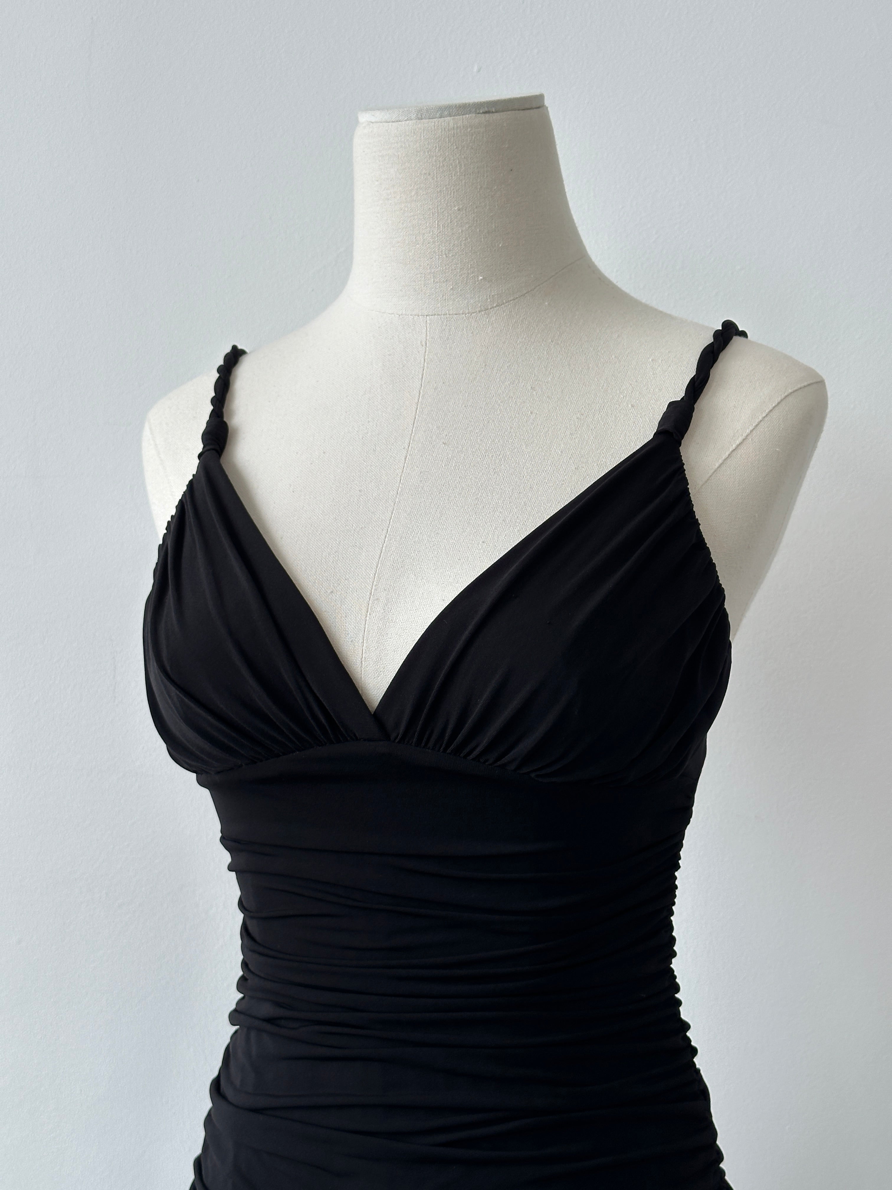 BCBGMAXAZRIA 2000s Silk Midi Dress - S
