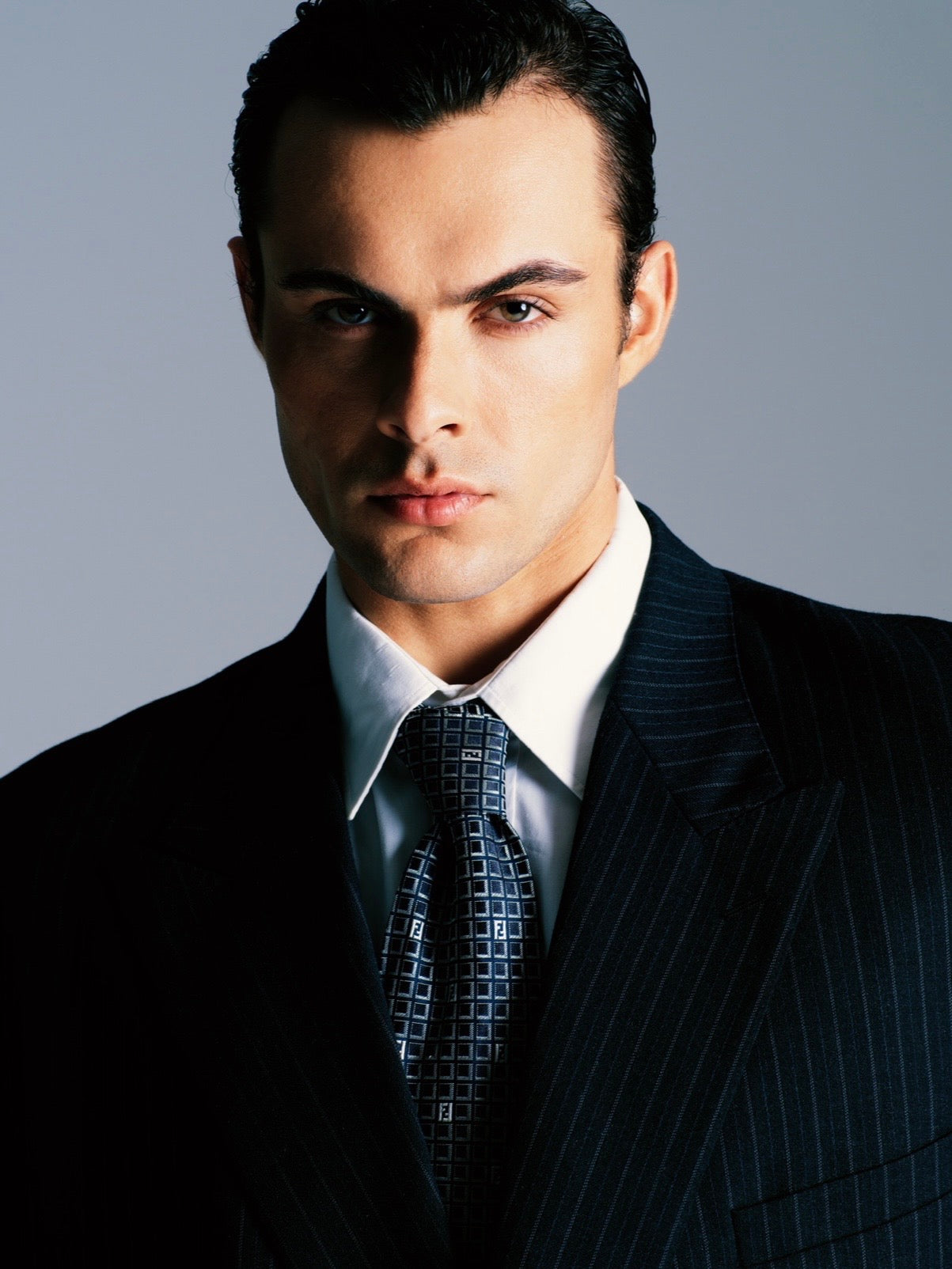 Fendi 1990s Pure Silk Monogram Tie