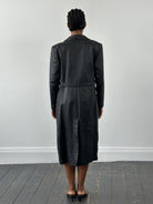 Vintage 1990s Leather Trench Coat - S - SYLK