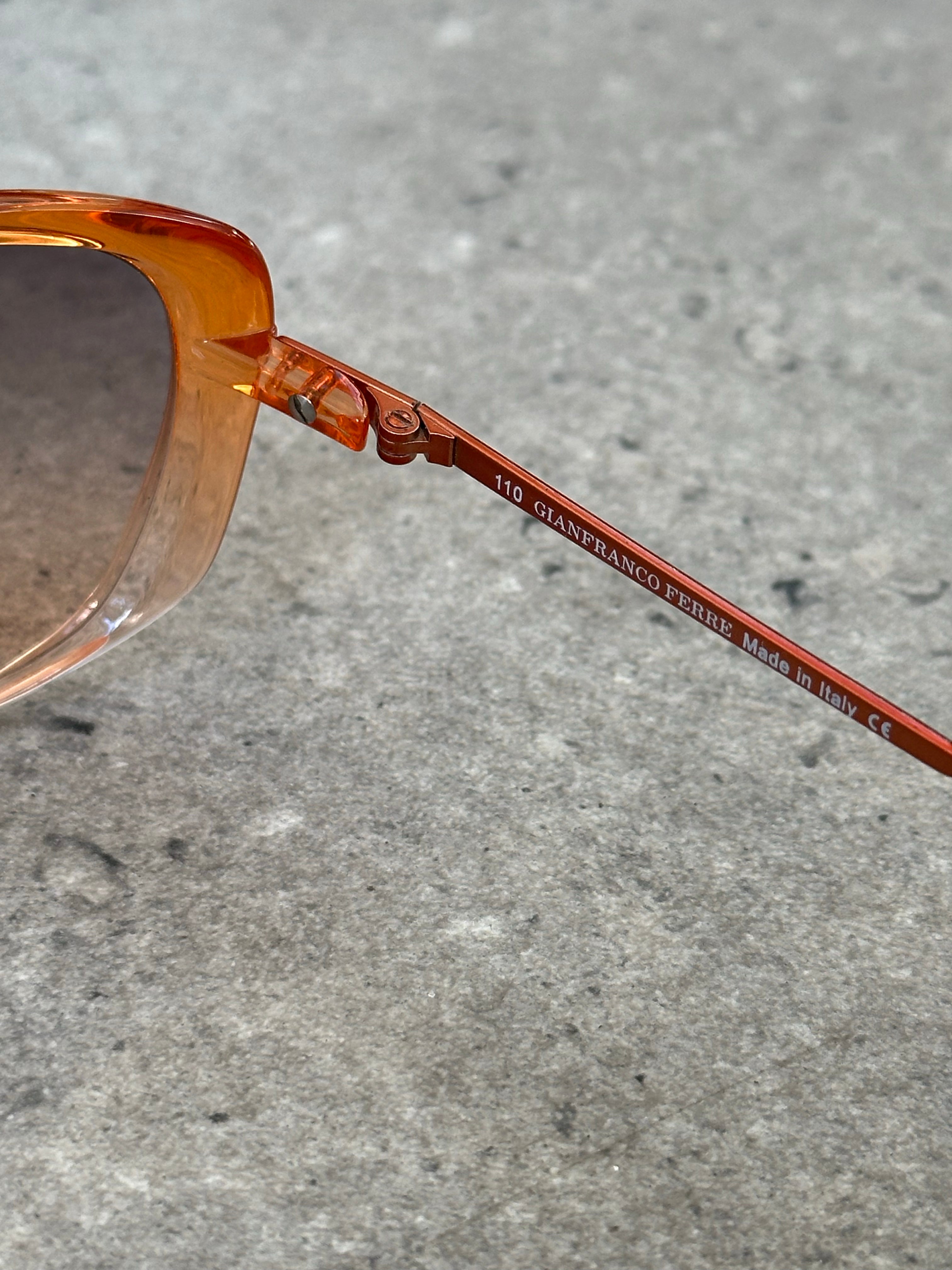 Gianfranco Ferre 1990s Gradient Shield Sunglasses