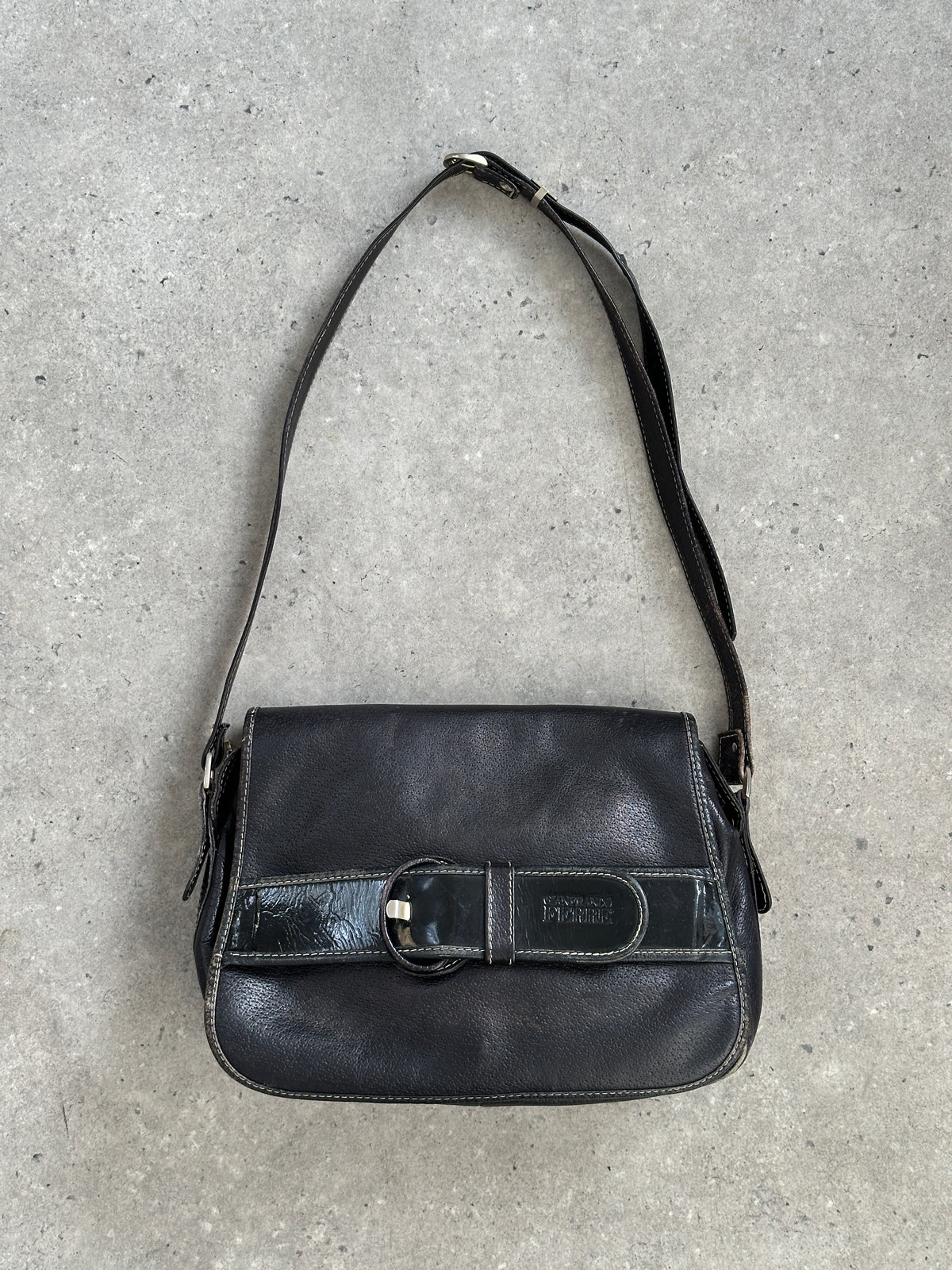Gianfranco Ferre 1990s Leather Crossbody Bag