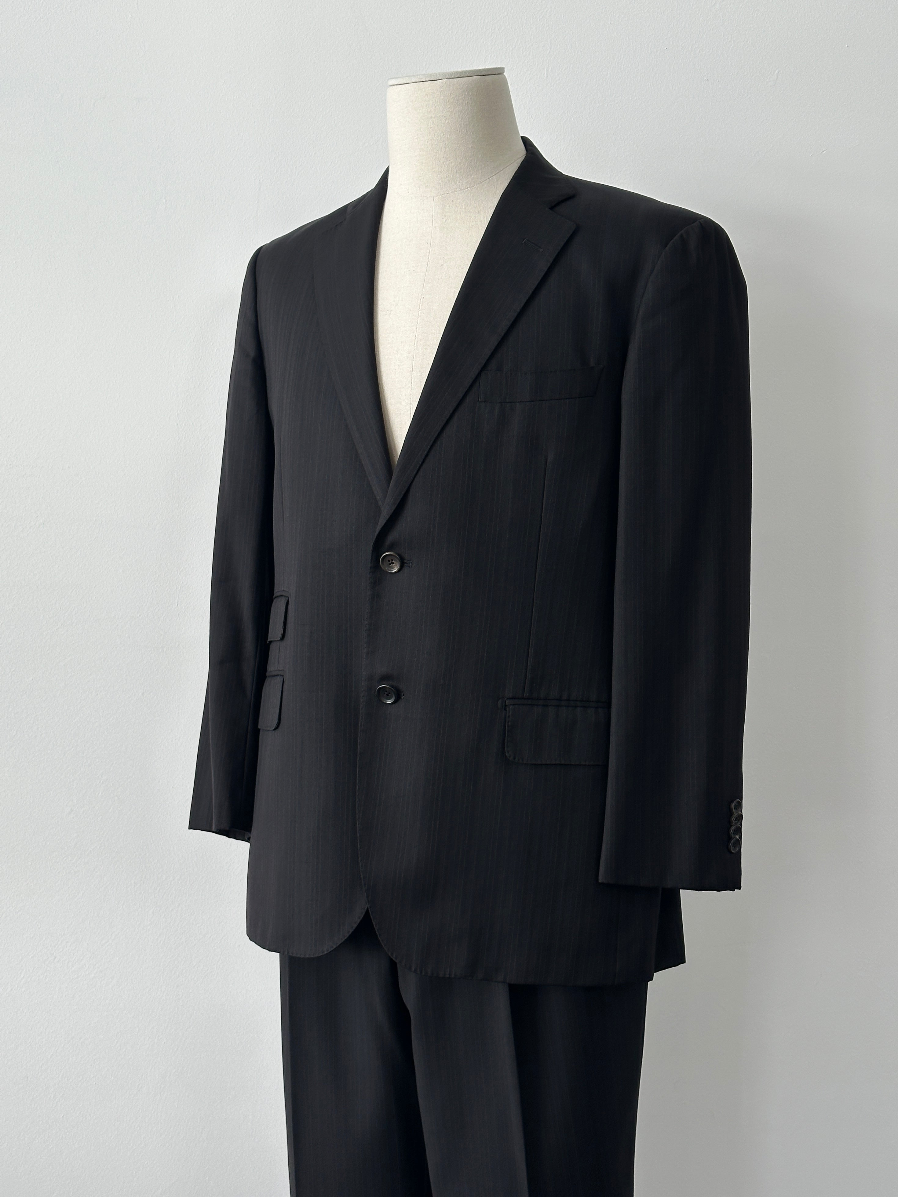 Loro Piana x Visaruno 1990s Pure Wool Single Breasted Suit - 42S/W34