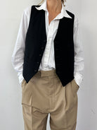 Vintage Wool Blend Tuxedo Waistcoat - M/L - SYLK