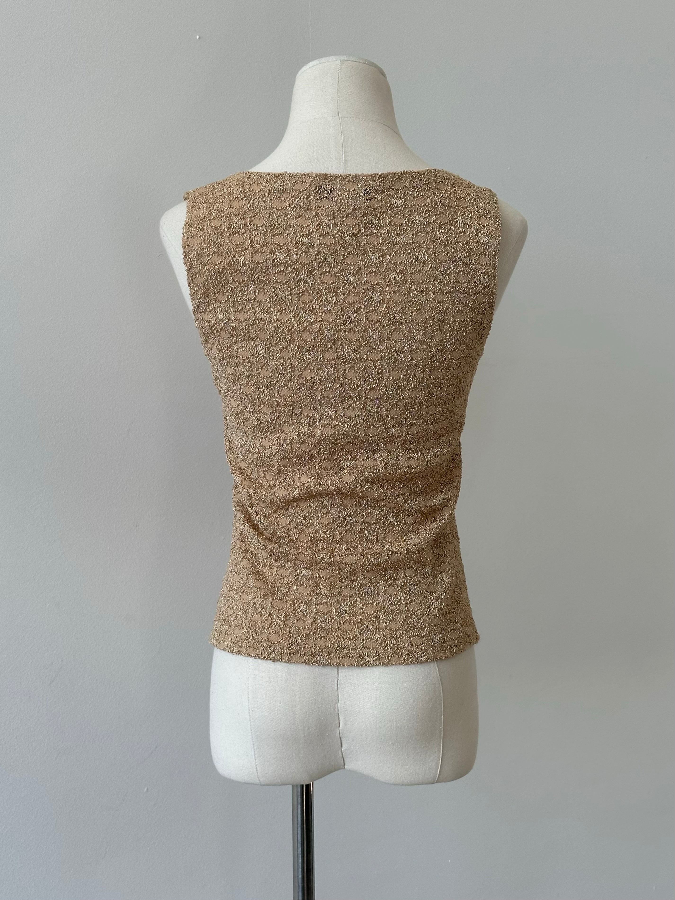 USA Vintage 1990s Sleeveless Knit Top - M