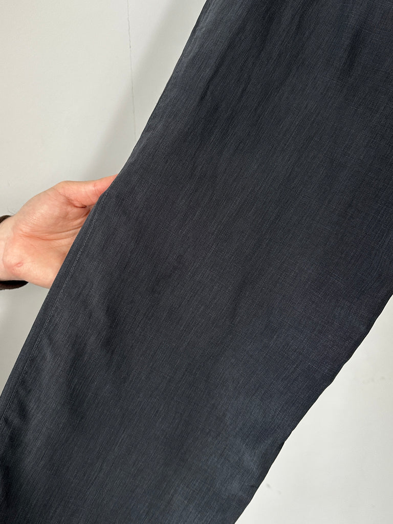 Armani Jeans Linen Straight Leg Mid Waist Trousers - W28 - SYLK