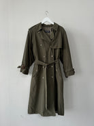 Max Mara Weekend Double Breasted Belted Trench Coat - M - SYLK