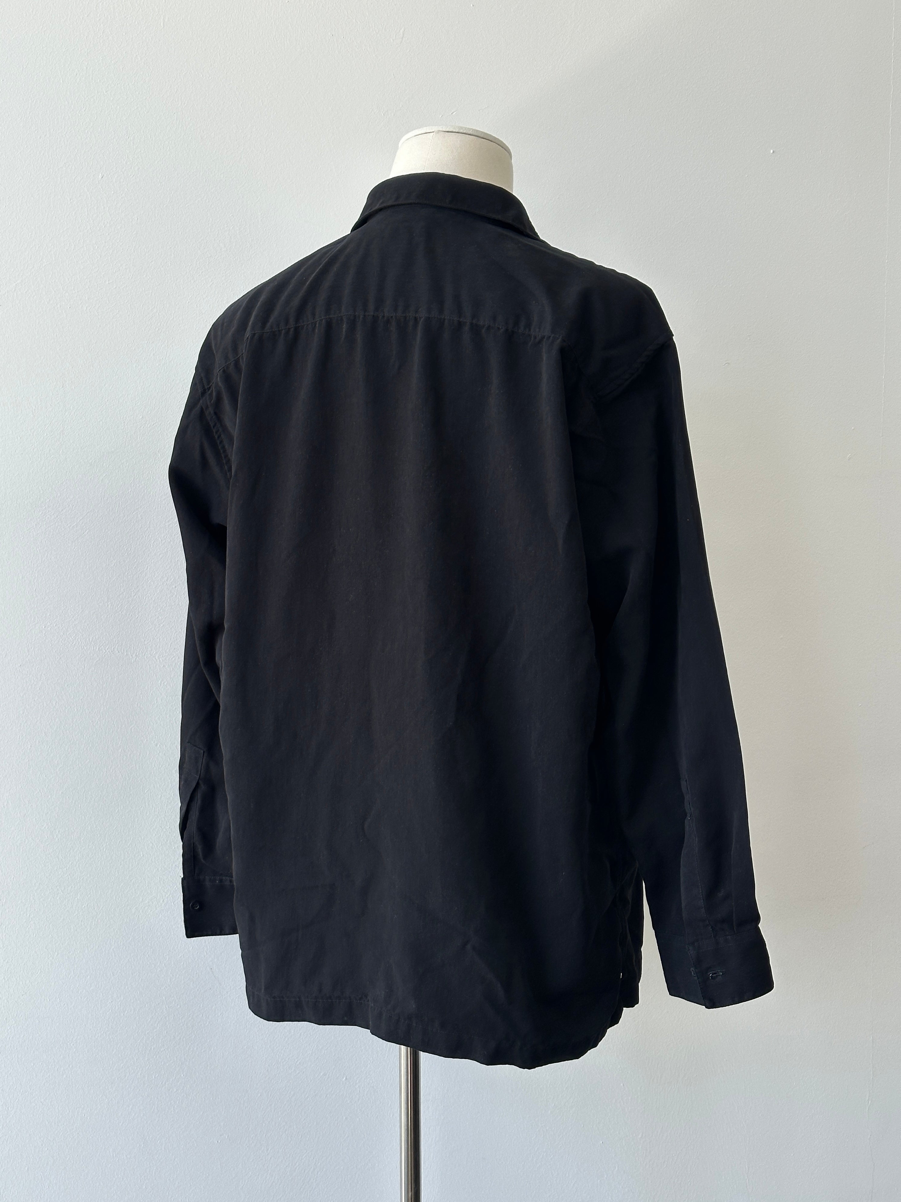 Vintage 1990s Concealed Placket Shirt - L