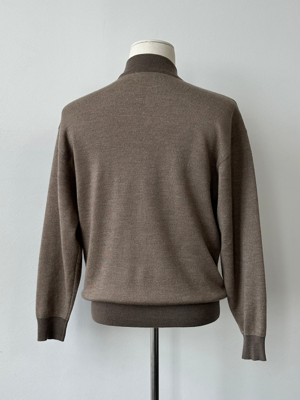 Yves Saint Laurent 1990s Pure Wool High Neck Knit Jumper - M