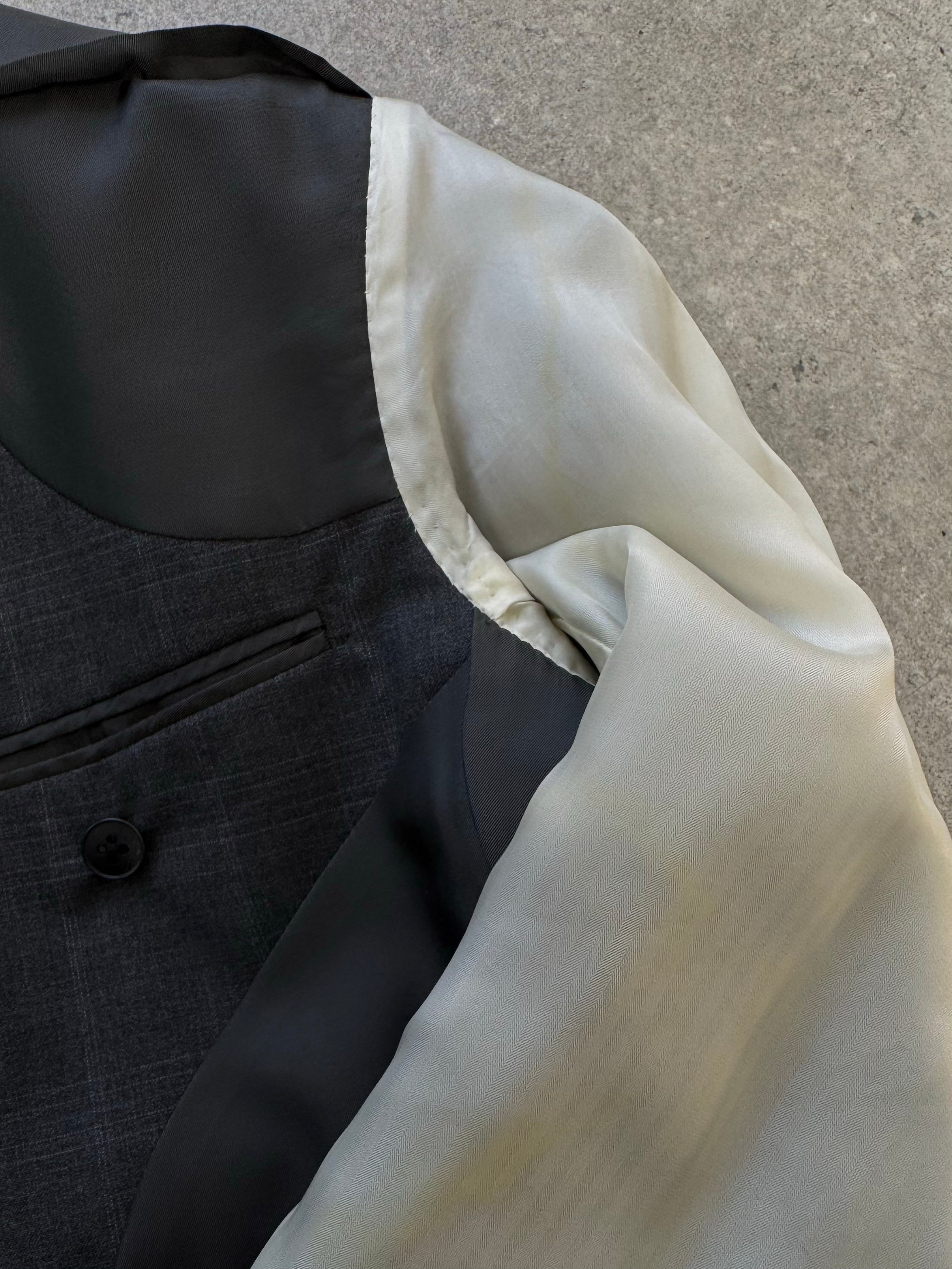 Burberry London 1990s Check Pure Wool Single Breasted Suit - 38S/S