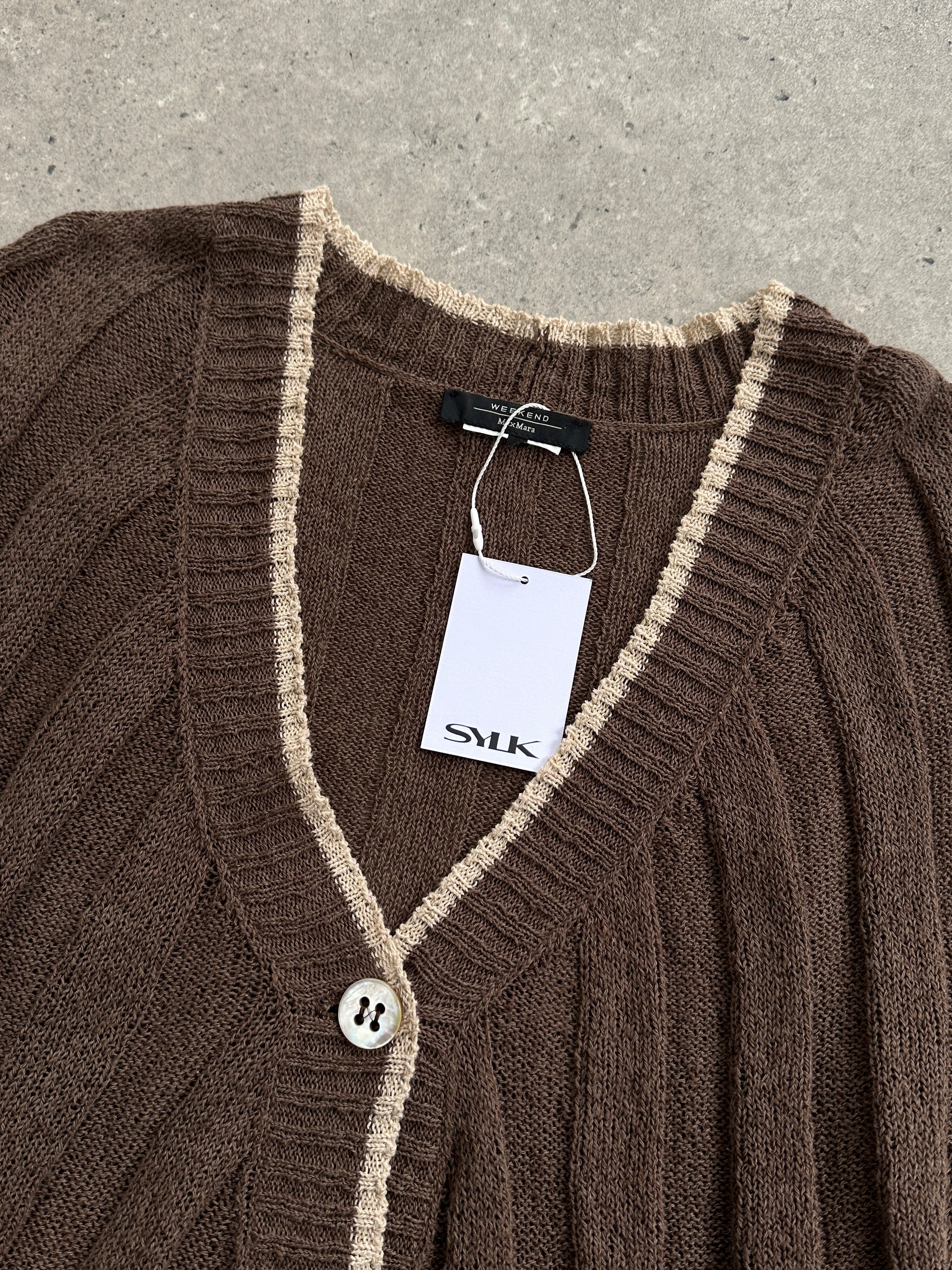 Max Mara Weekend Short Sleeve Cardigan - M/L - SYLK