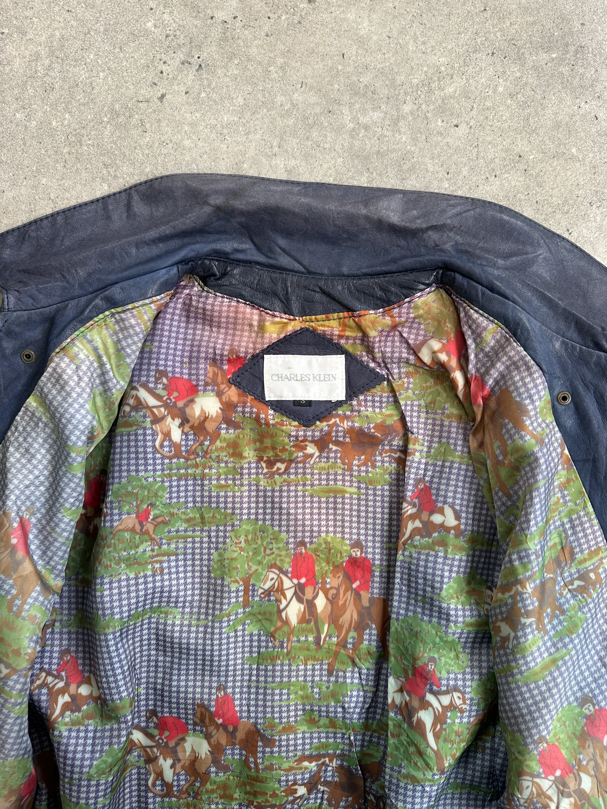 Vintage 1990s Bomber Leather Jacket - M