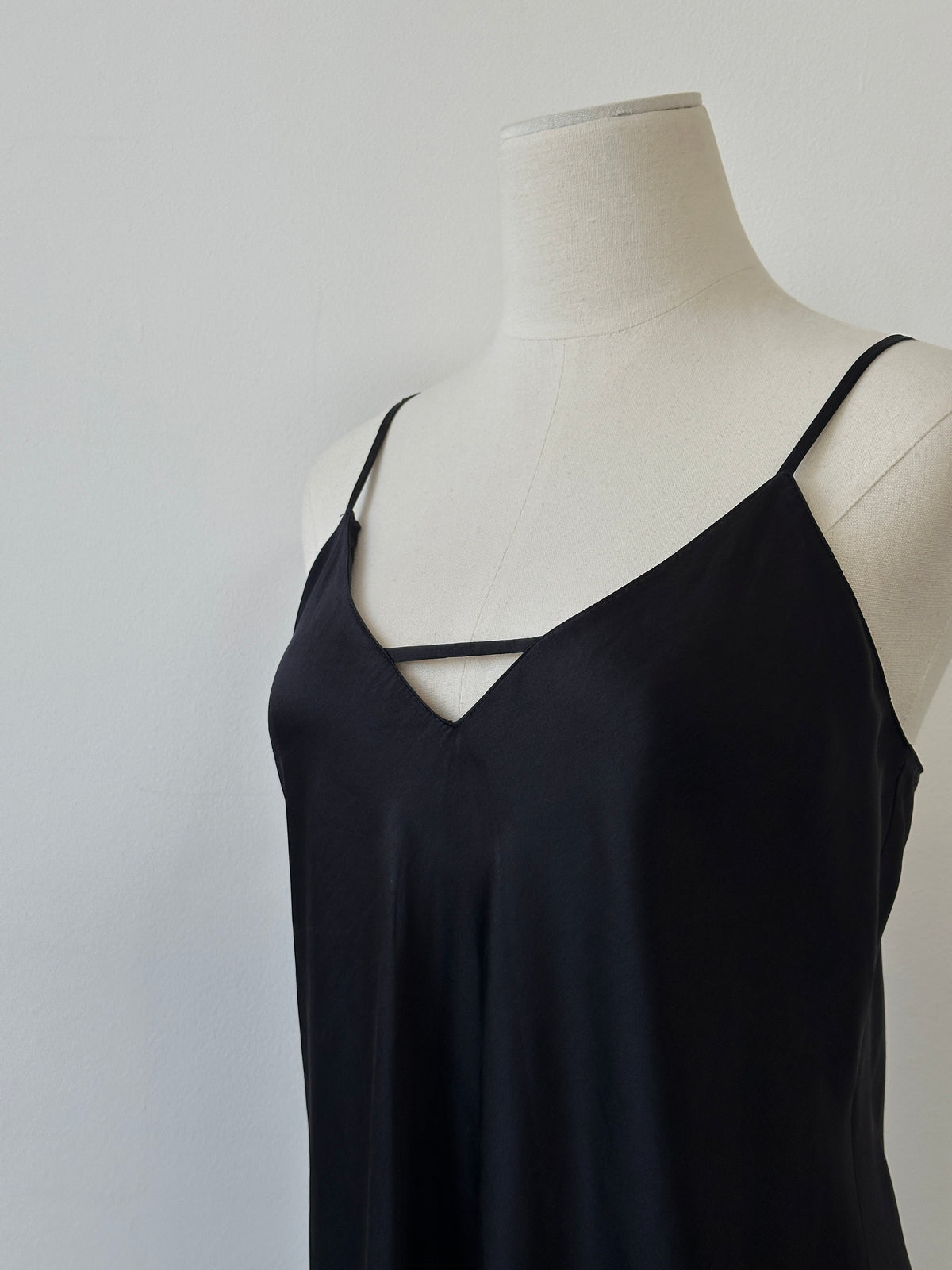 Vintage 1990s Pure Silk Mini Slip Dress - S