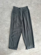 Giorgio Armani High Waisted Tapered Leg Pleated Trousers - W22 - SYLK