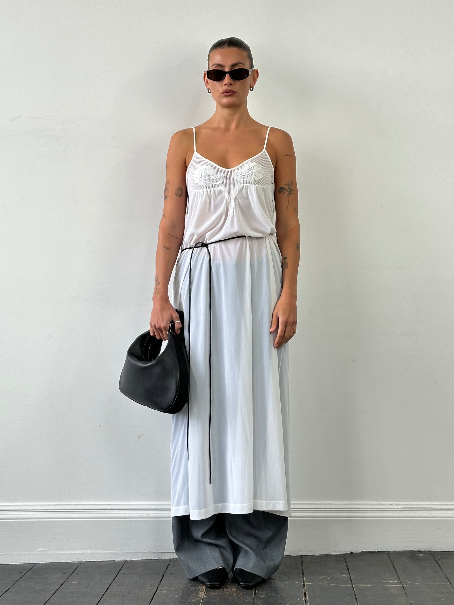 Vintage Sheer Maxi Slip Dress - S/M | SYLK