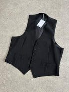 Vintage Pure Wool Tailored Waistcoat - L - SYLK