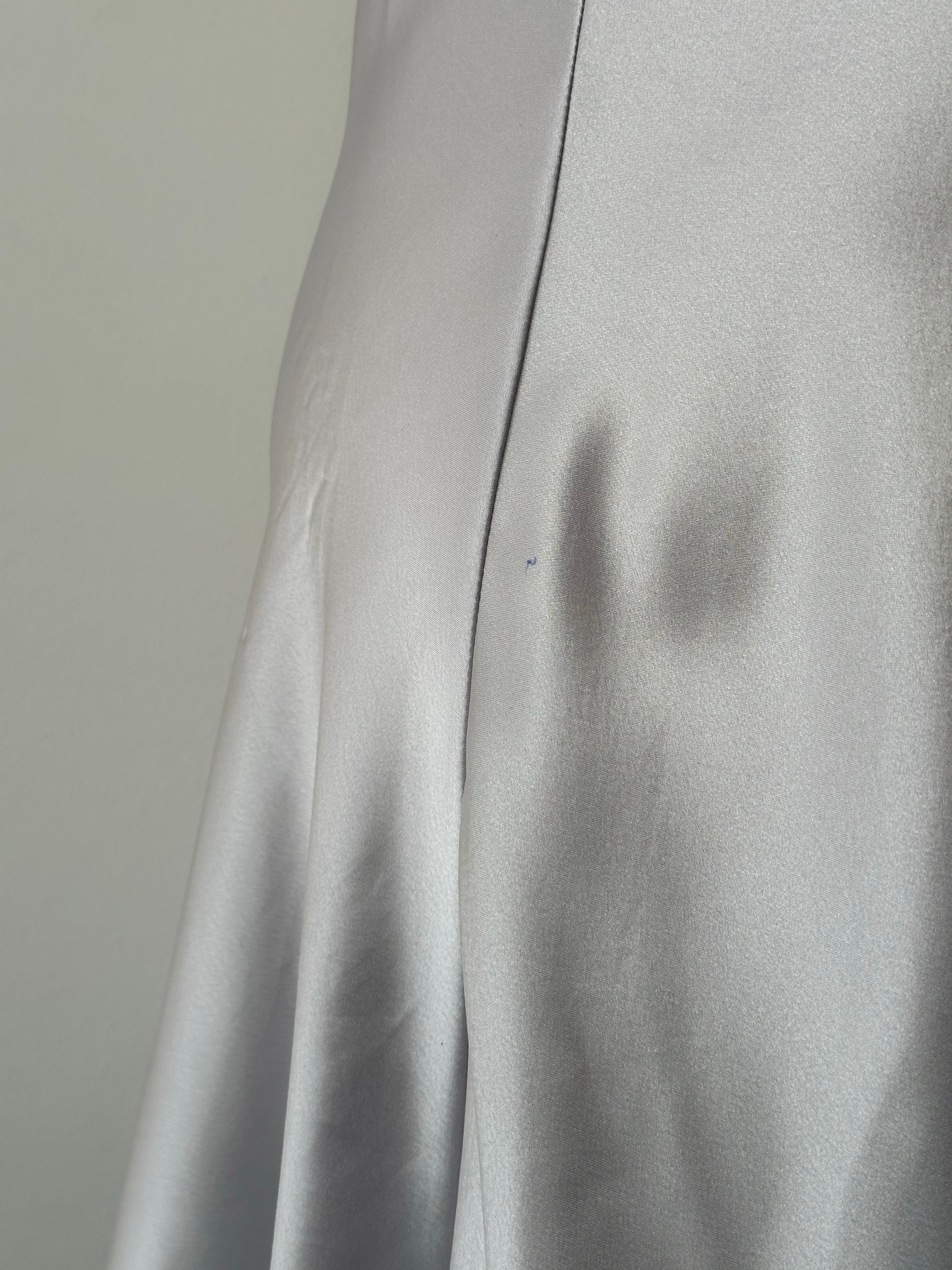 Vintage 1990s Satin Pearl Mini Slip Dress - S