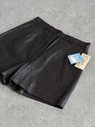 Vintage Pre 2000s Leather High Waisted Mini Shorts - W26 - SYLK