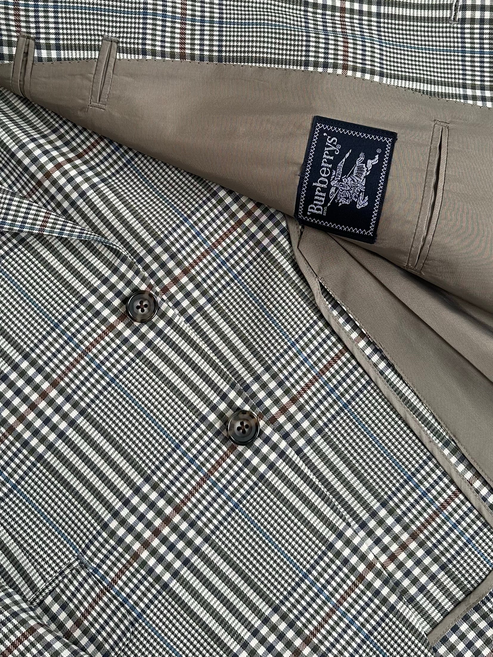 Burberry 1990s Check Single Breasted Blazer - S