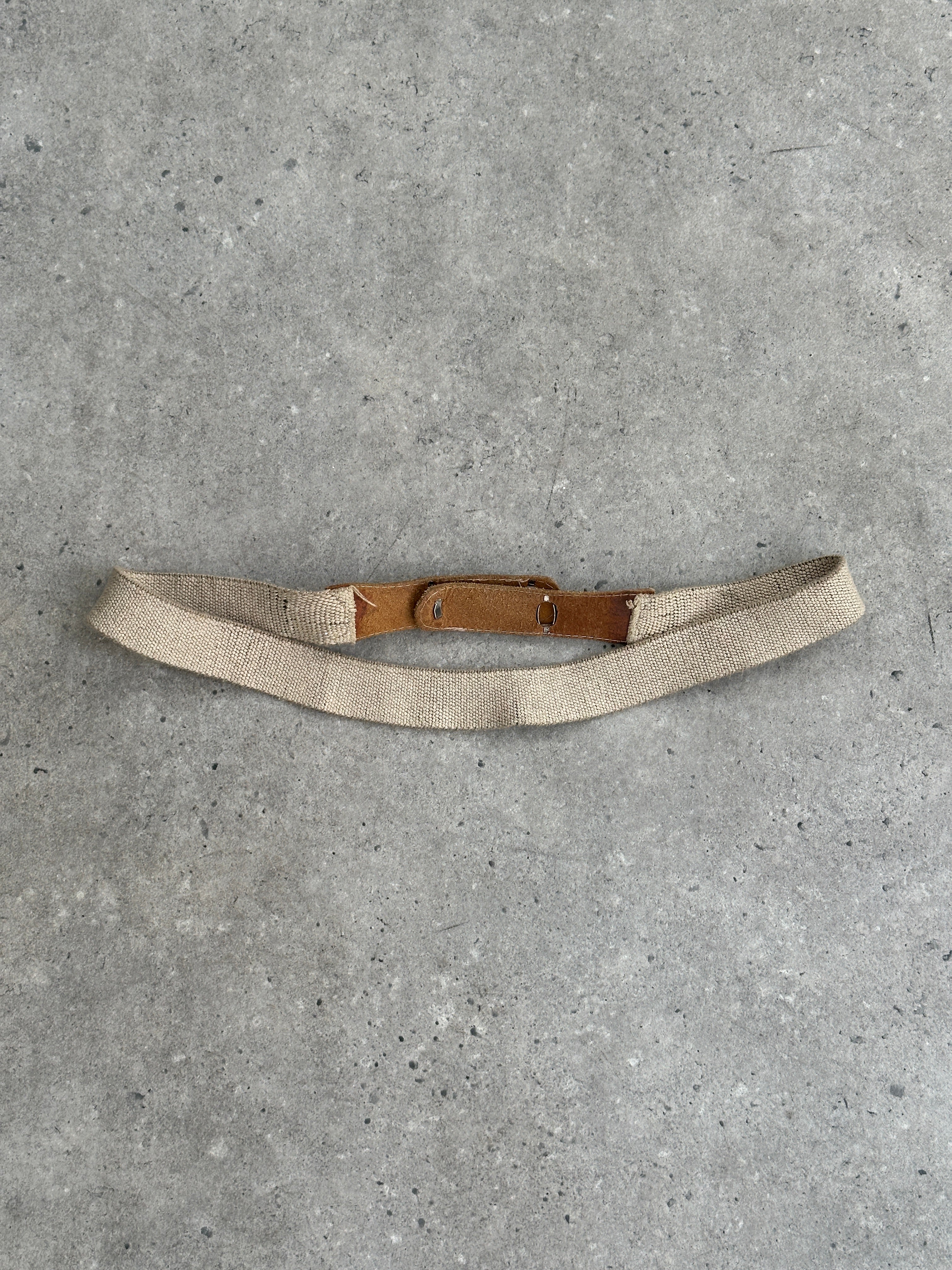 Vintage 2000s Canvas Leather Belt - W32-38