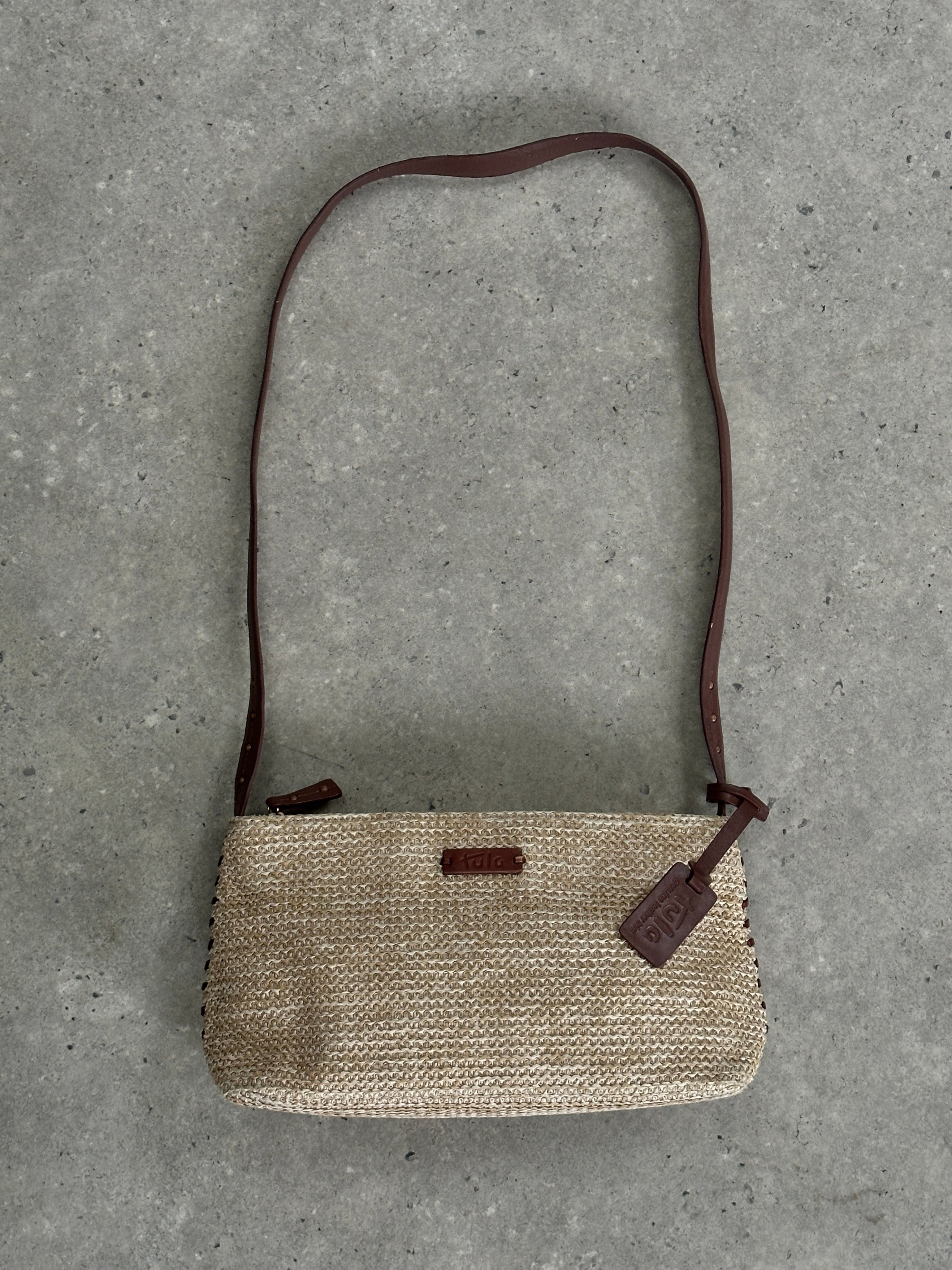 Vintage Raffia Crossbody Bag - SYLK