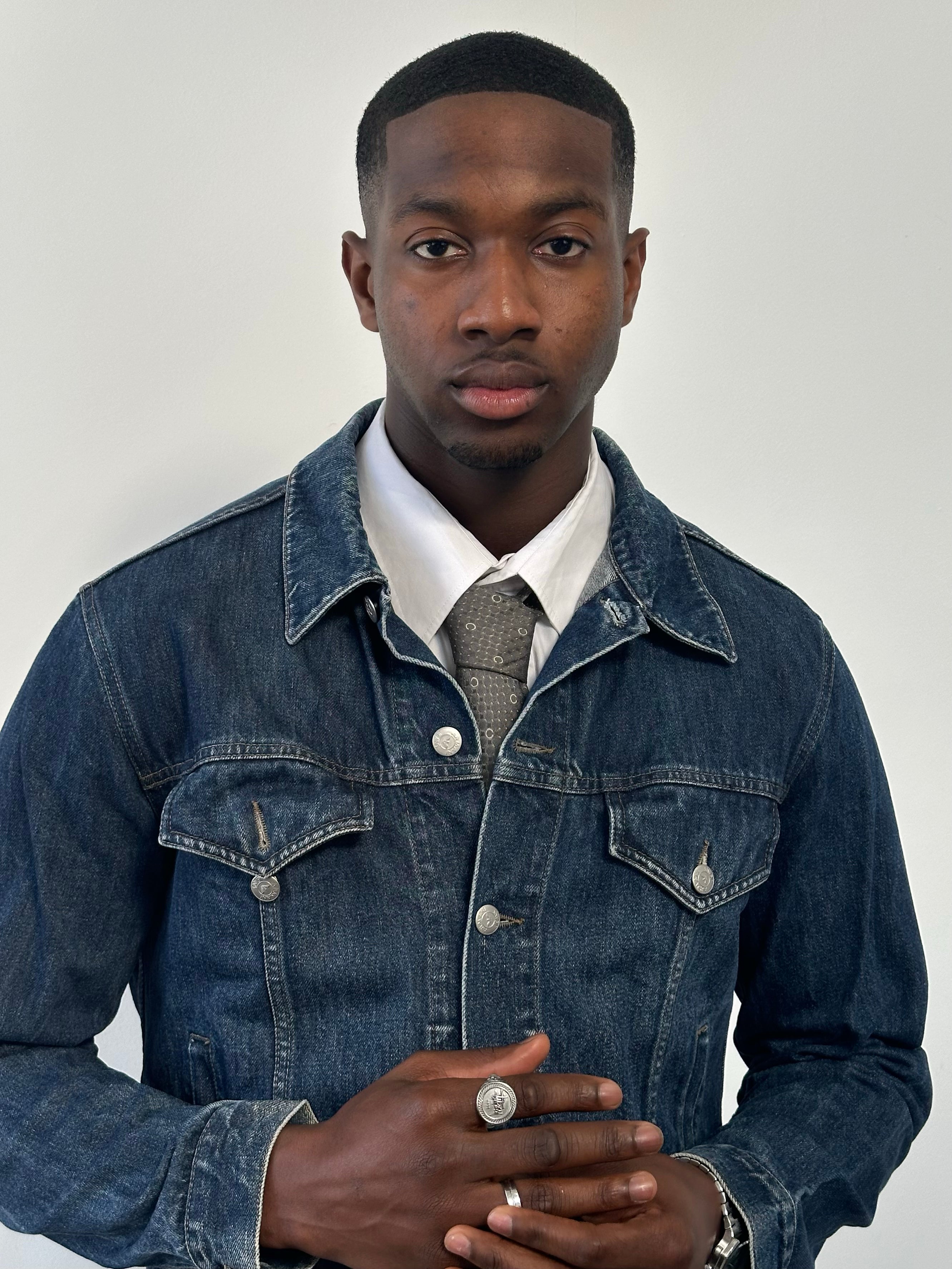 Armani Jeans 1990s Pure Cotton Denim Jacket - M