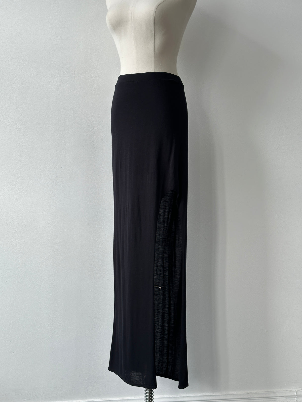 Helmut Lang 2000s Side Split Maxi Skirt -