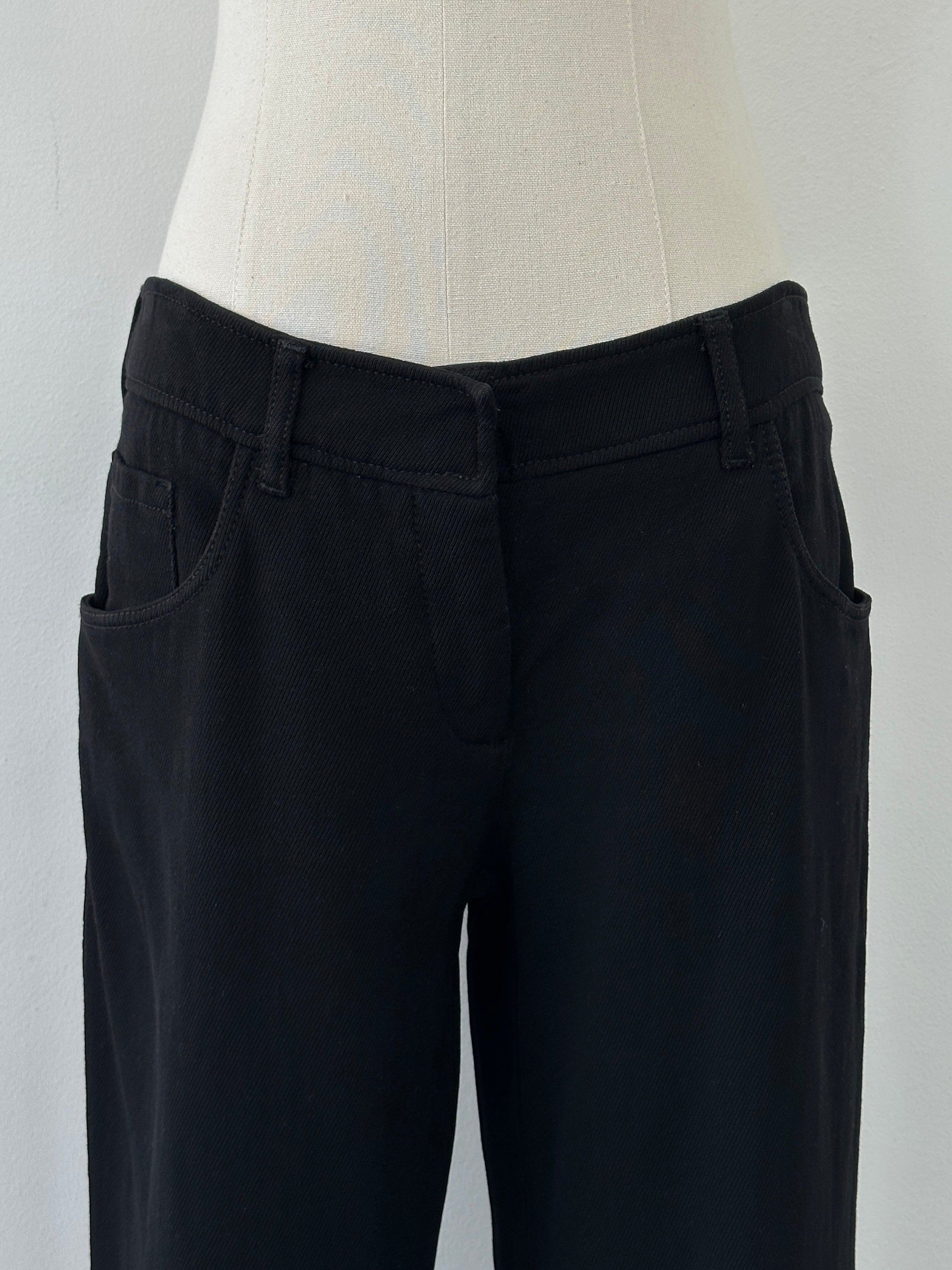 Prada Sport 2000s Pure Wool Flared Leg Trousers - W30