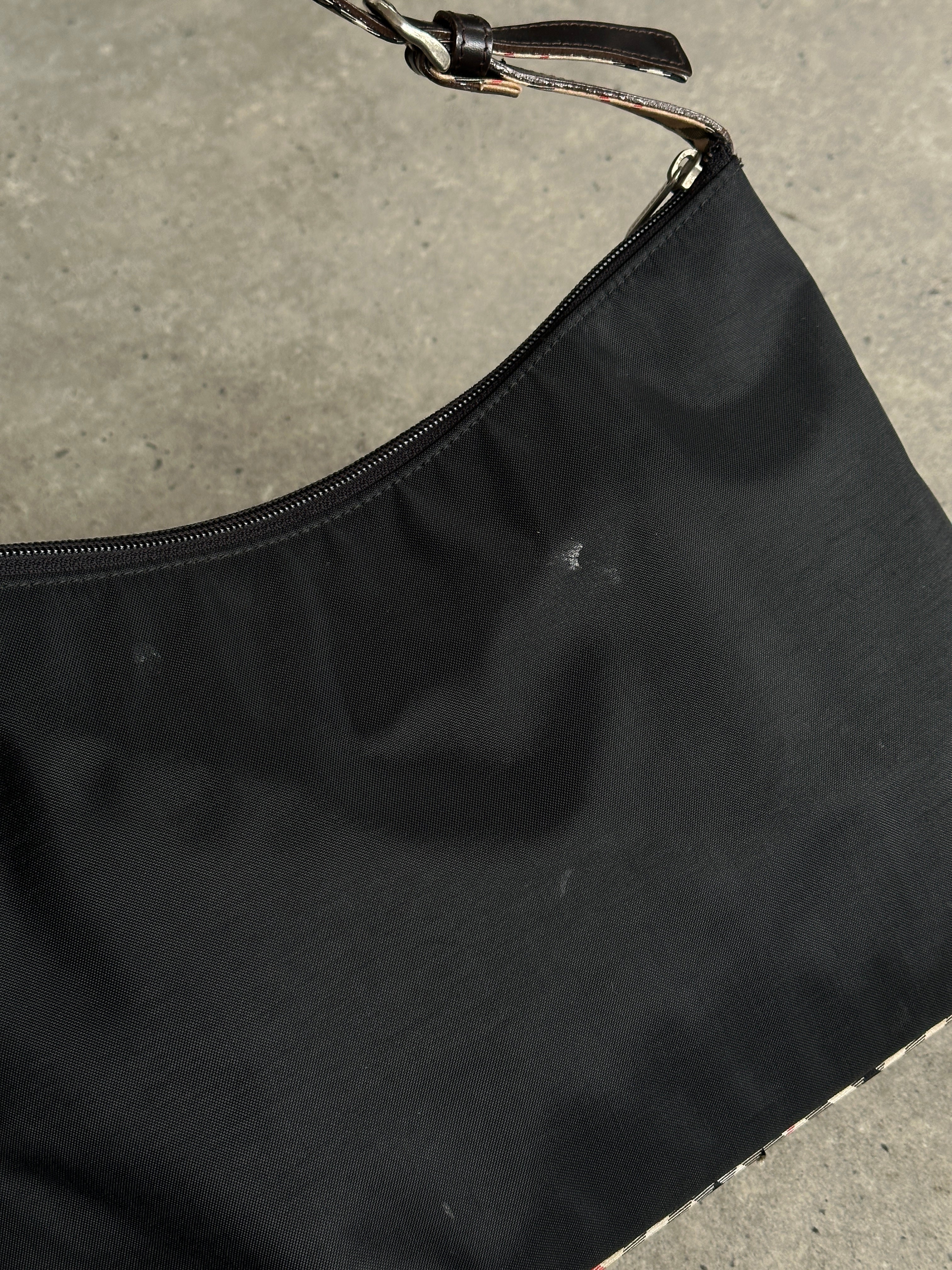 Burberry Nylon Nova Check Shoulder Bag - SYLK