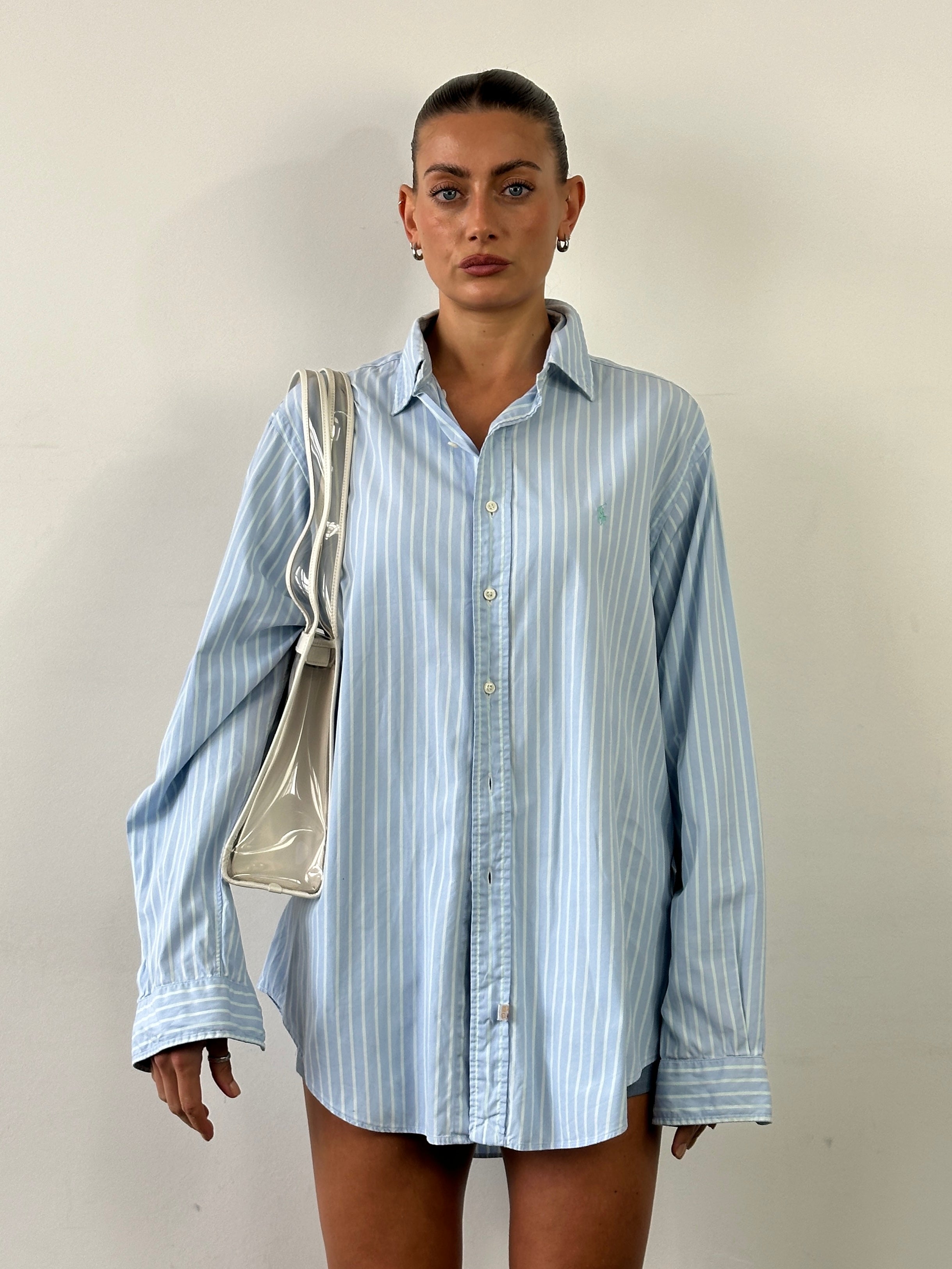 Ralph Lauren Polo Stripe Pure Cotton Dress Shirt - XL/XXL - SYLK