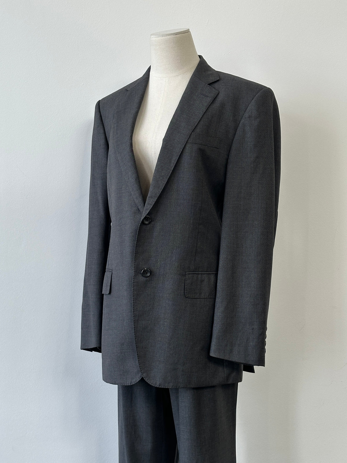 Loro Piana x Durban 1990s Pure Wool Straight Leg Suit - 38S/W30