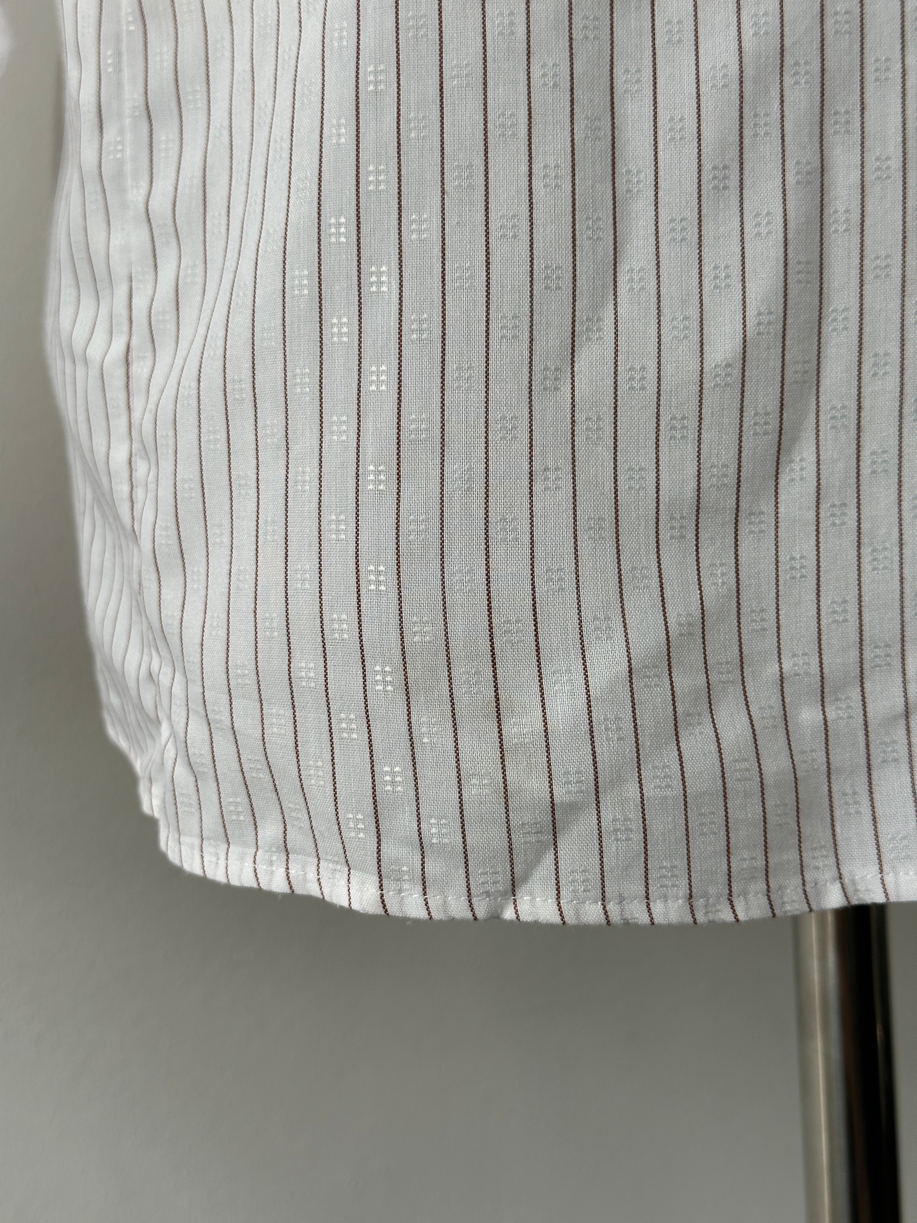 Christian Dior Chemises 1990s Jacquard Striped Shirt - M