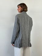 Italian Vintage Linen Single Breasted Lightweight Blazer - 44R/XL - SYLK