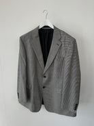 Vintage Pure Wool Dogtooth Single Breasted Blazer - XL - SYLK