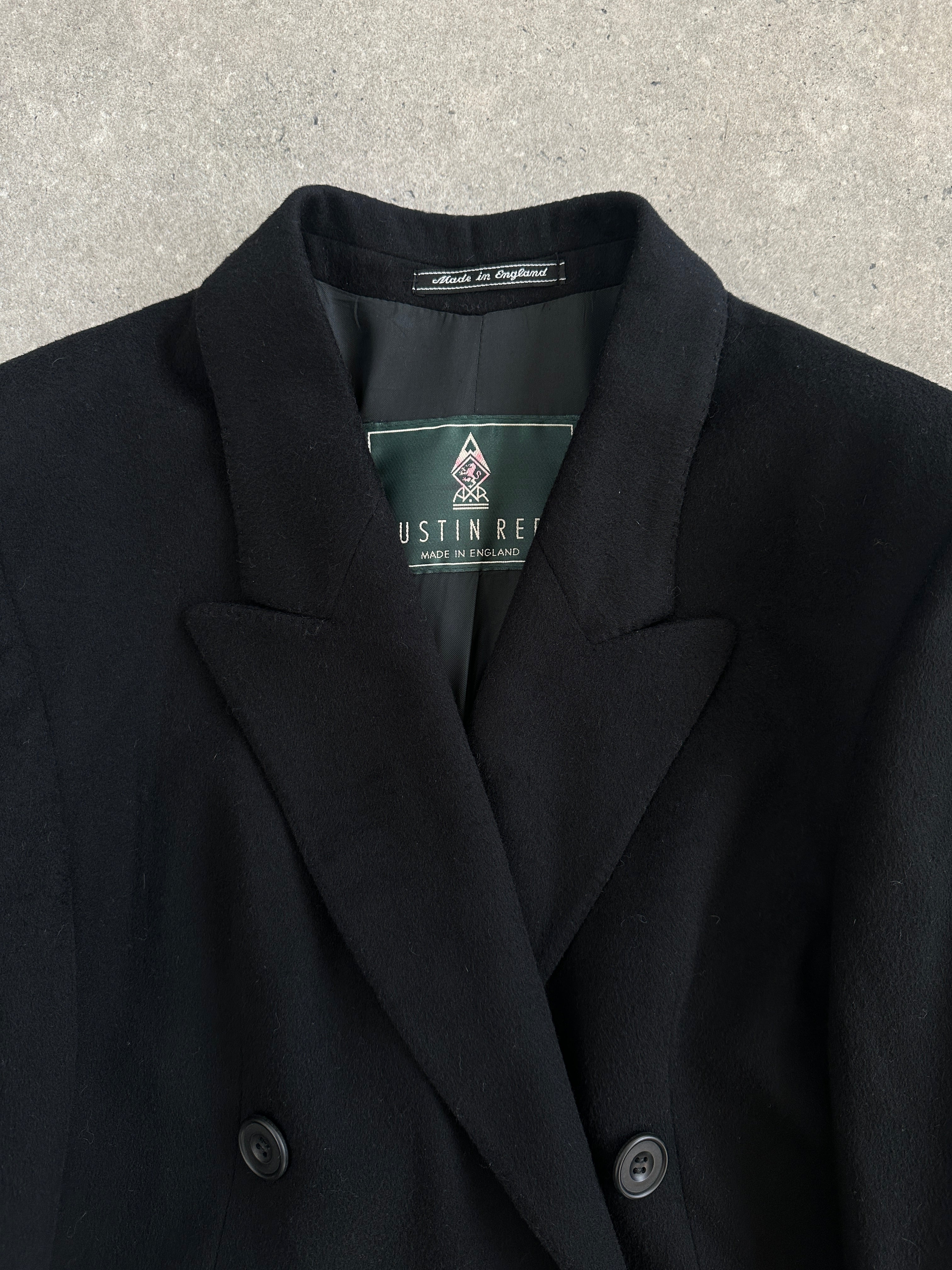 Vintage 1990s Pure Wool Double Breasted Coat - S - SYLK