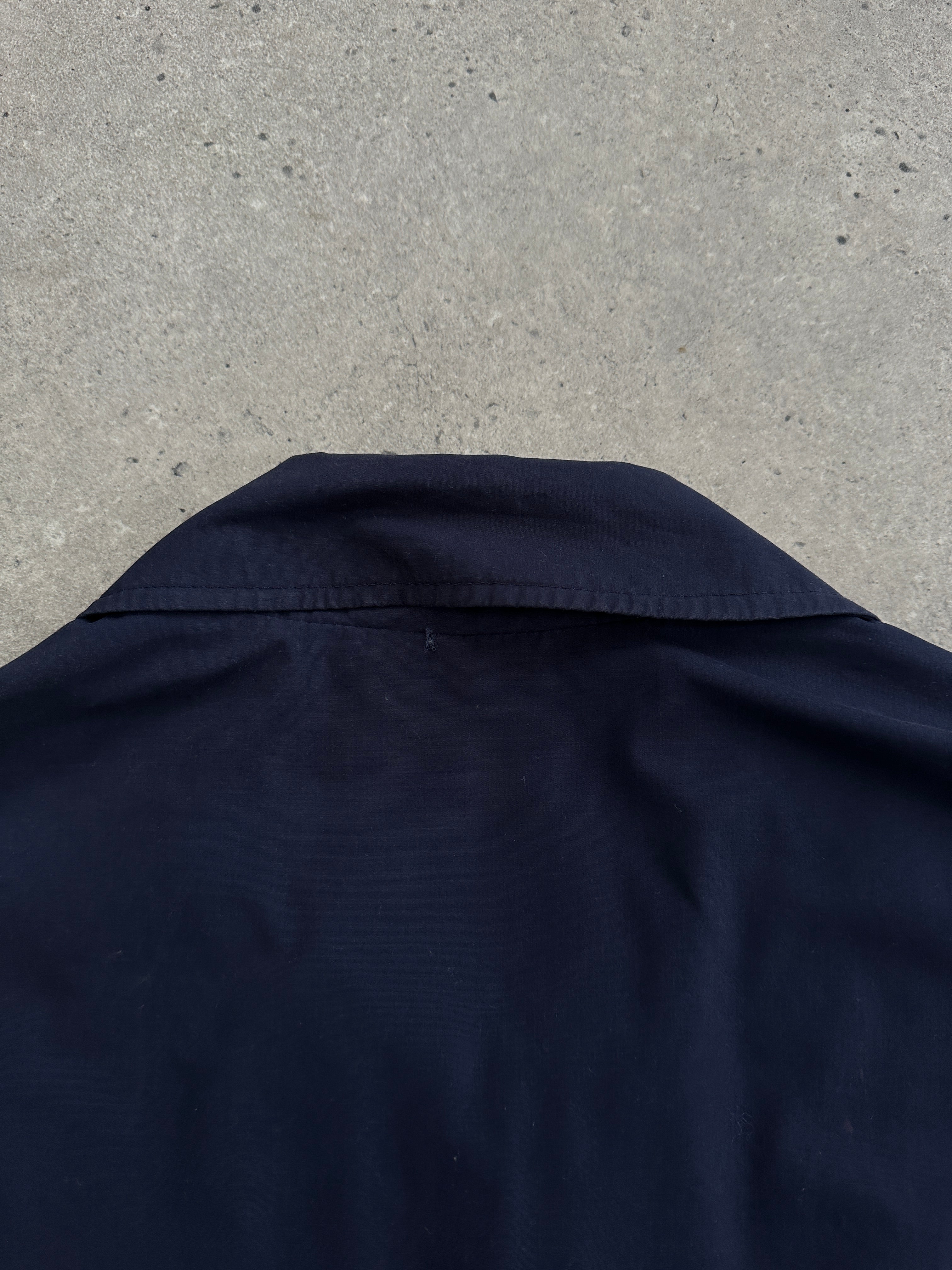 Yves Saint Laurent Pour Homme cotton logo bomber jacket in size L, featuring a sleek design and signature branding.