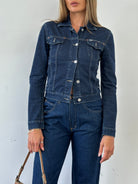 Vintage Fitted Denim Jacket - XS/S - SYLK