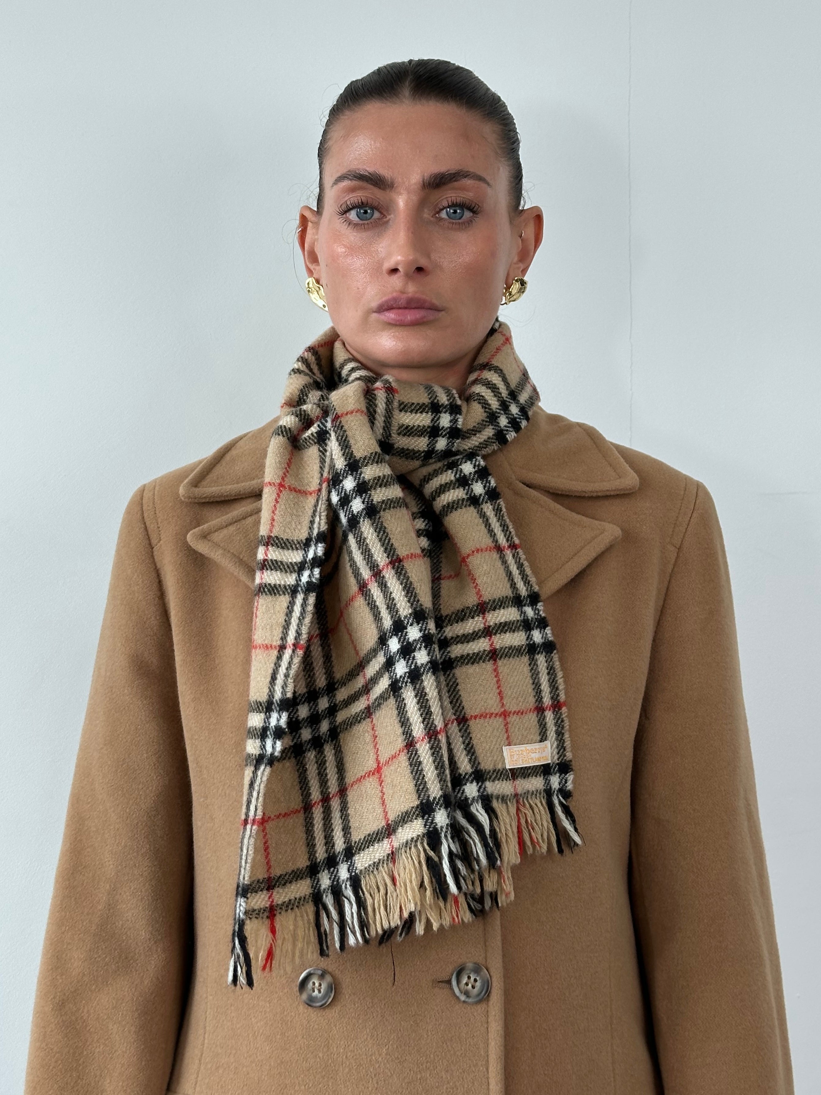 Burberry Lambswool Cashmere Nova Check Scarf