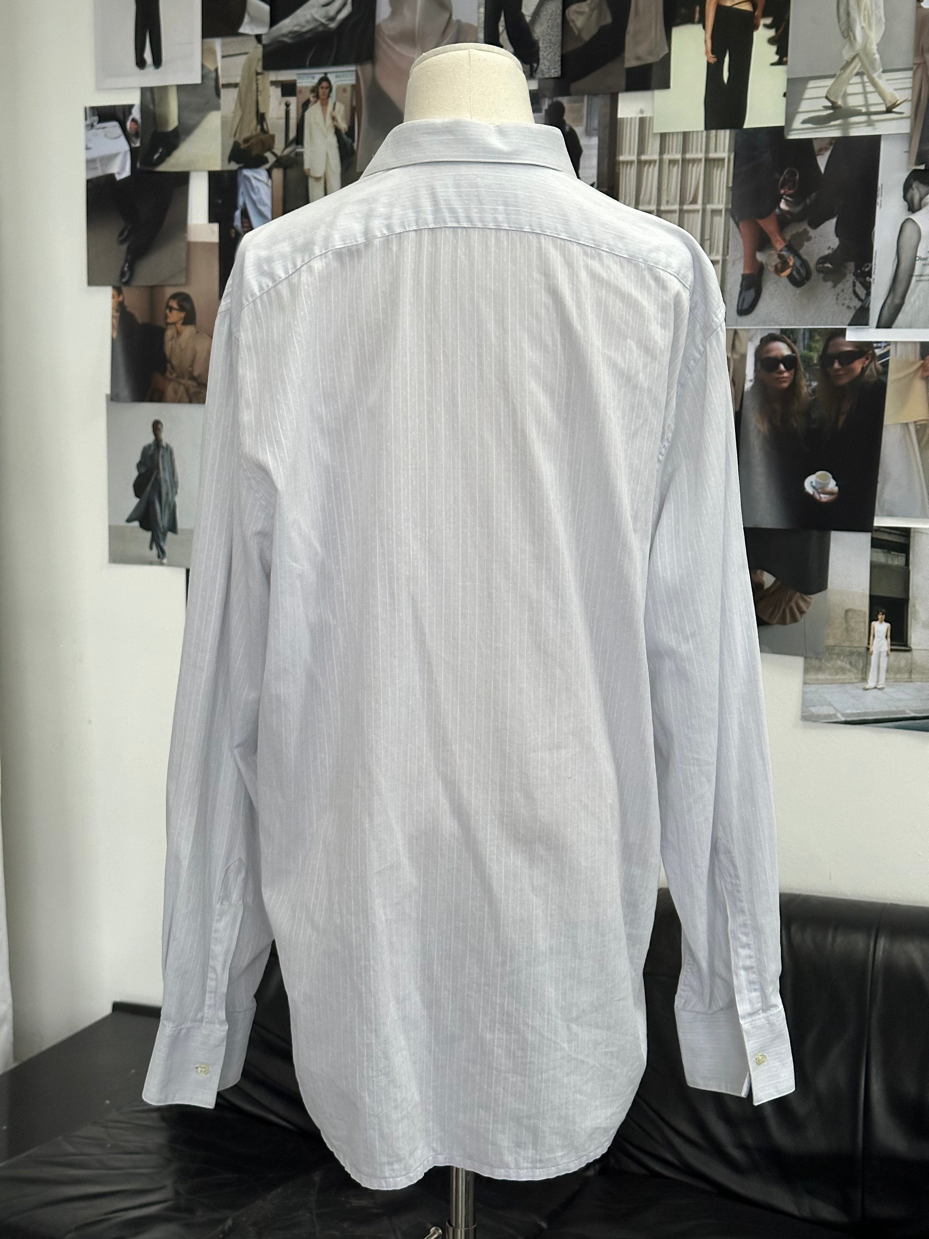 Christian Dior Monsieur 1990s pure cotton logo shirt, men's L/XL size, classic design with Dior branding visible.