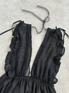 Vintage 2000s Lace Sheer Babydoll Satin Top - M - SYLK