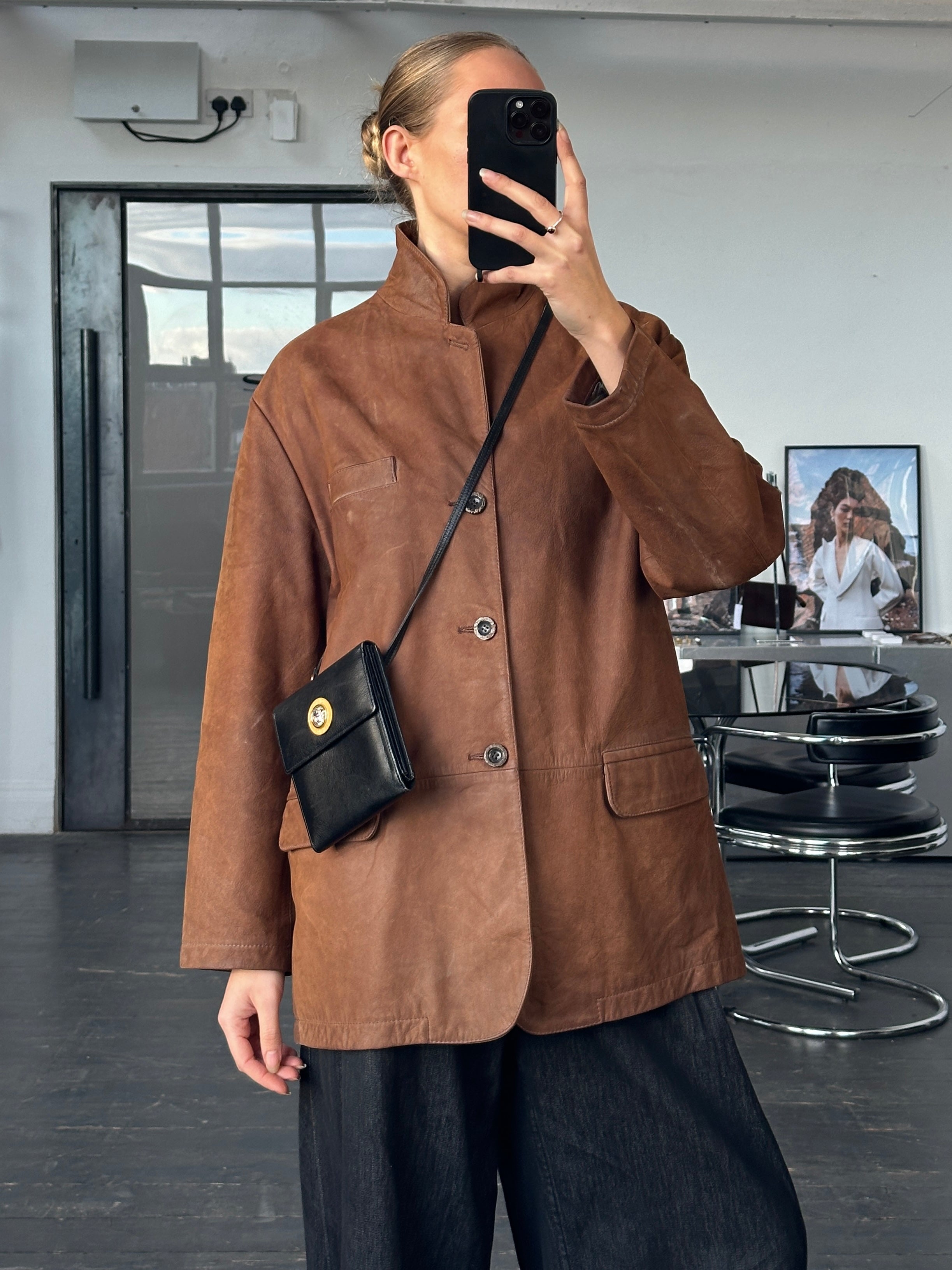 Marlboro Classics 1990s Leather Jacket - L/XL | SYLK