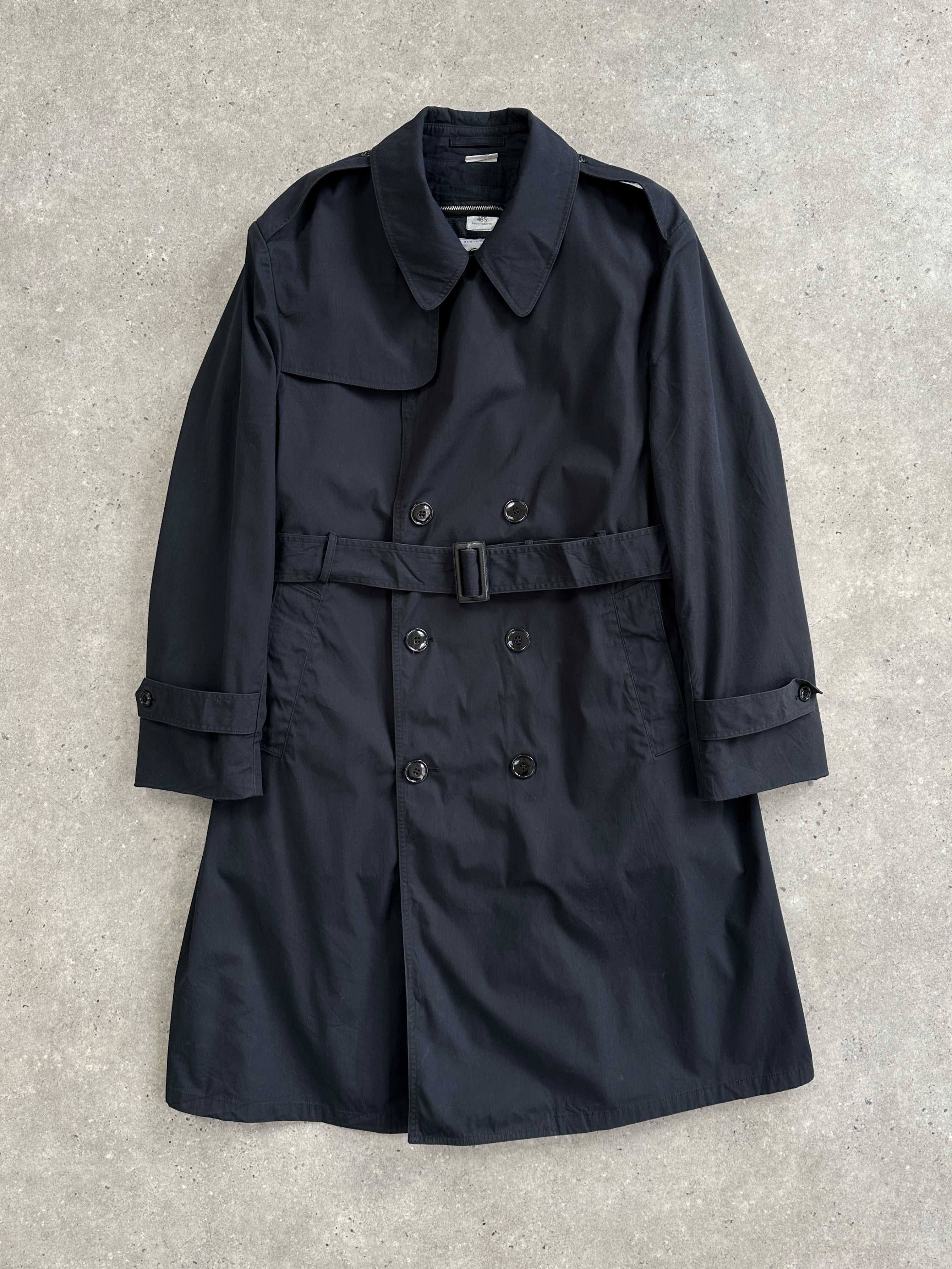 USA Vintage 1996 Cotton Double Breasted Belted Trench Coat - L/XL - SYLK