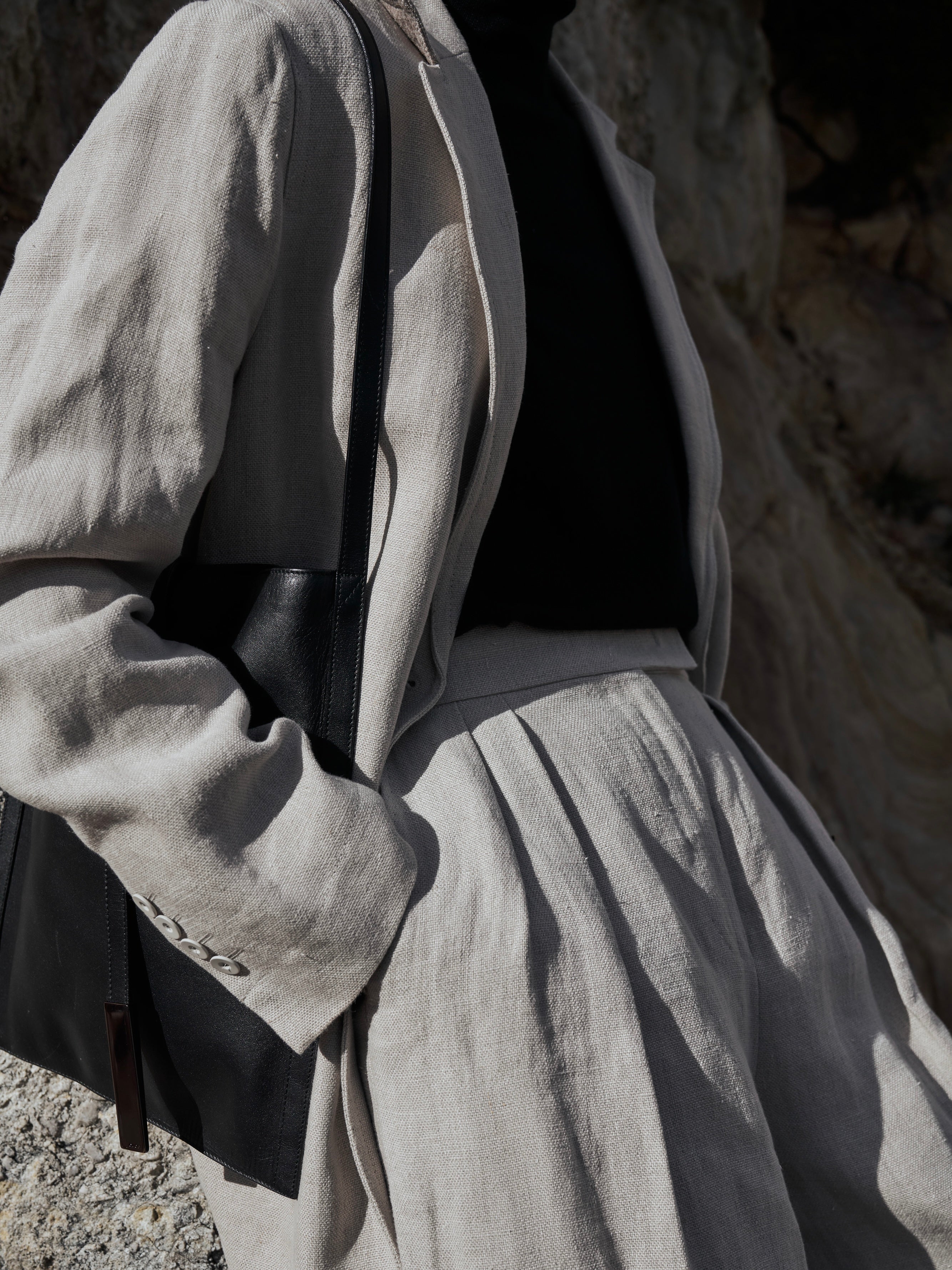 Max Mara Runway Pure Linen Wide Leg Suit - L/UK12 - SYLK